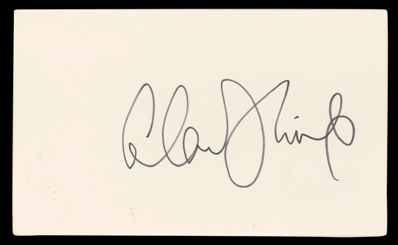 Alan Thicke Growing Pains Authentic Signed 3x5 Index Card BAS #BL96389