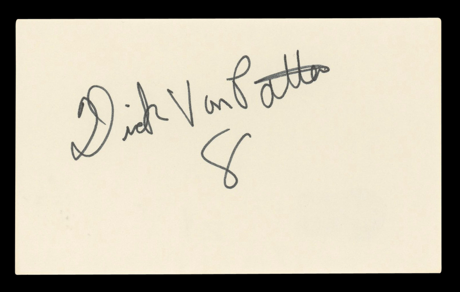 Dick Van Patten Spaceballs Authentic Signed 3x5 Index Card BAS #BL96836