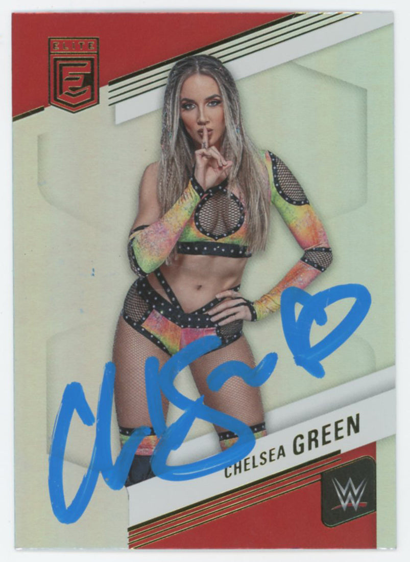 Chelsea Green WWE Signed 2023 Panini Donruss Elite #74 Card BAS #BS86691