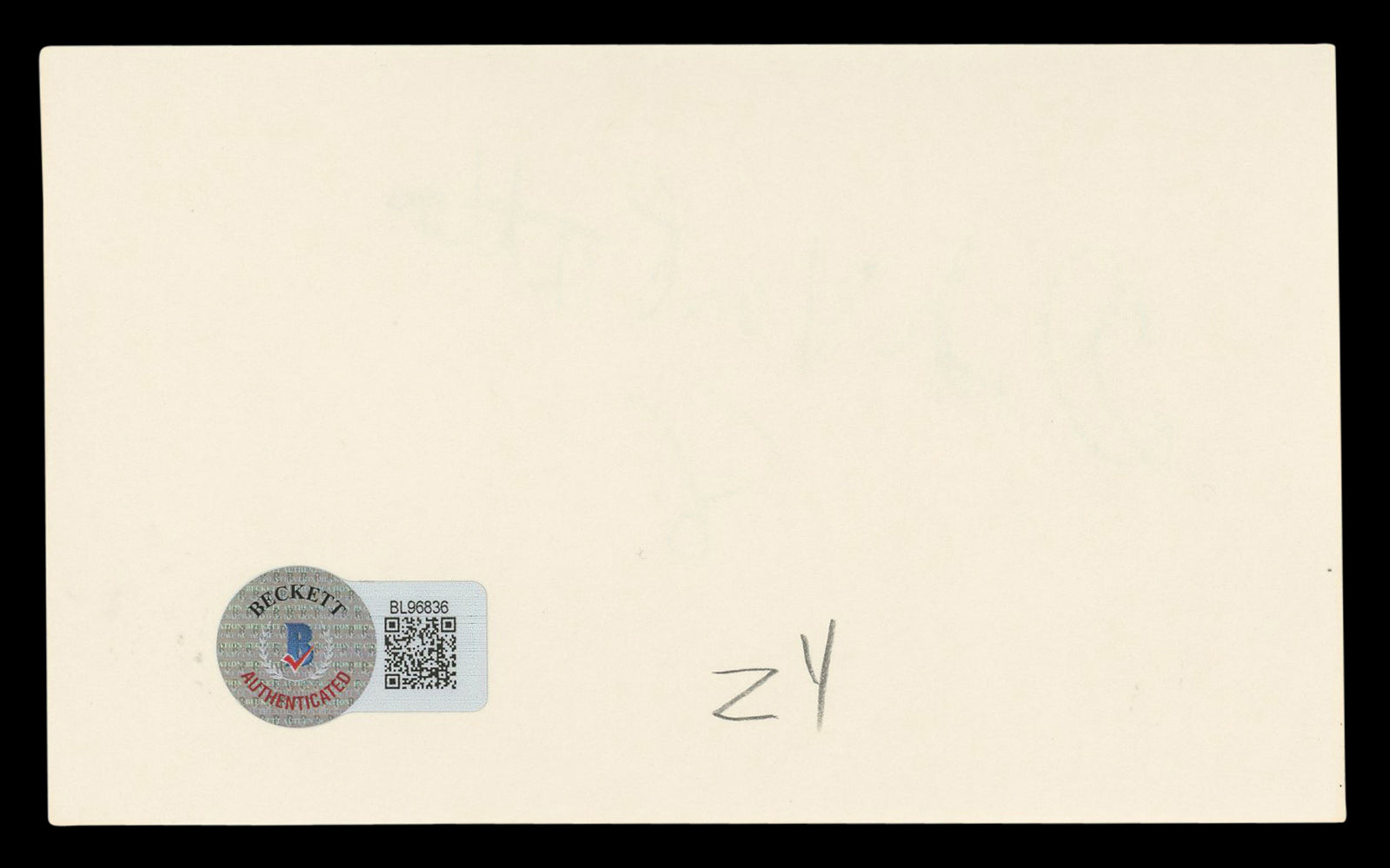 Dick Van Patten Spaceballs Authentic Signed 3x5 Index Card BAS #BL96836