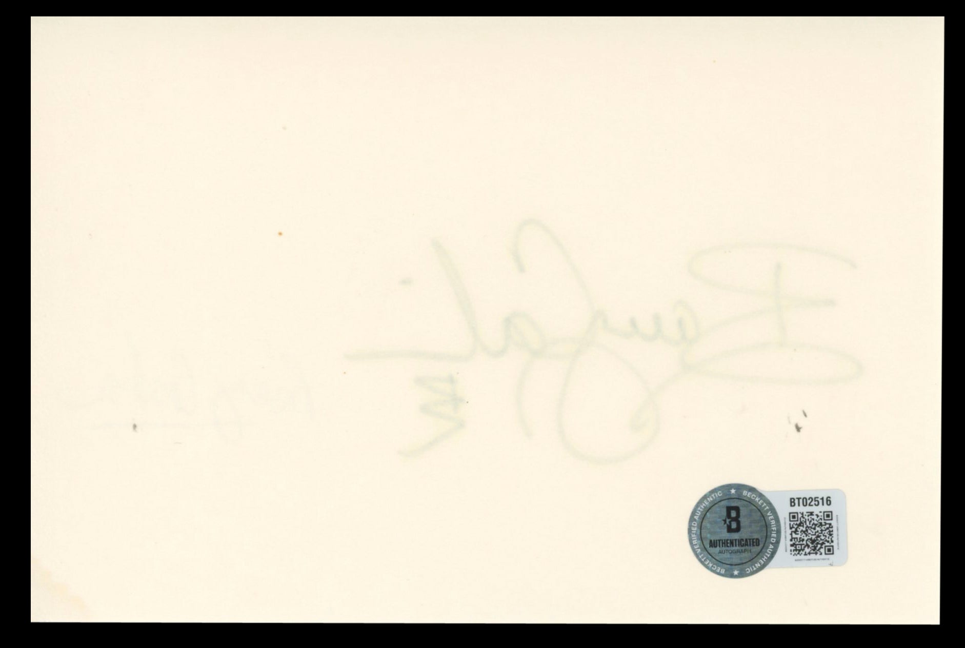 Barry Corbin Northern Exposure Authentic Signed 4x6 Index Card BAS #BT02516
