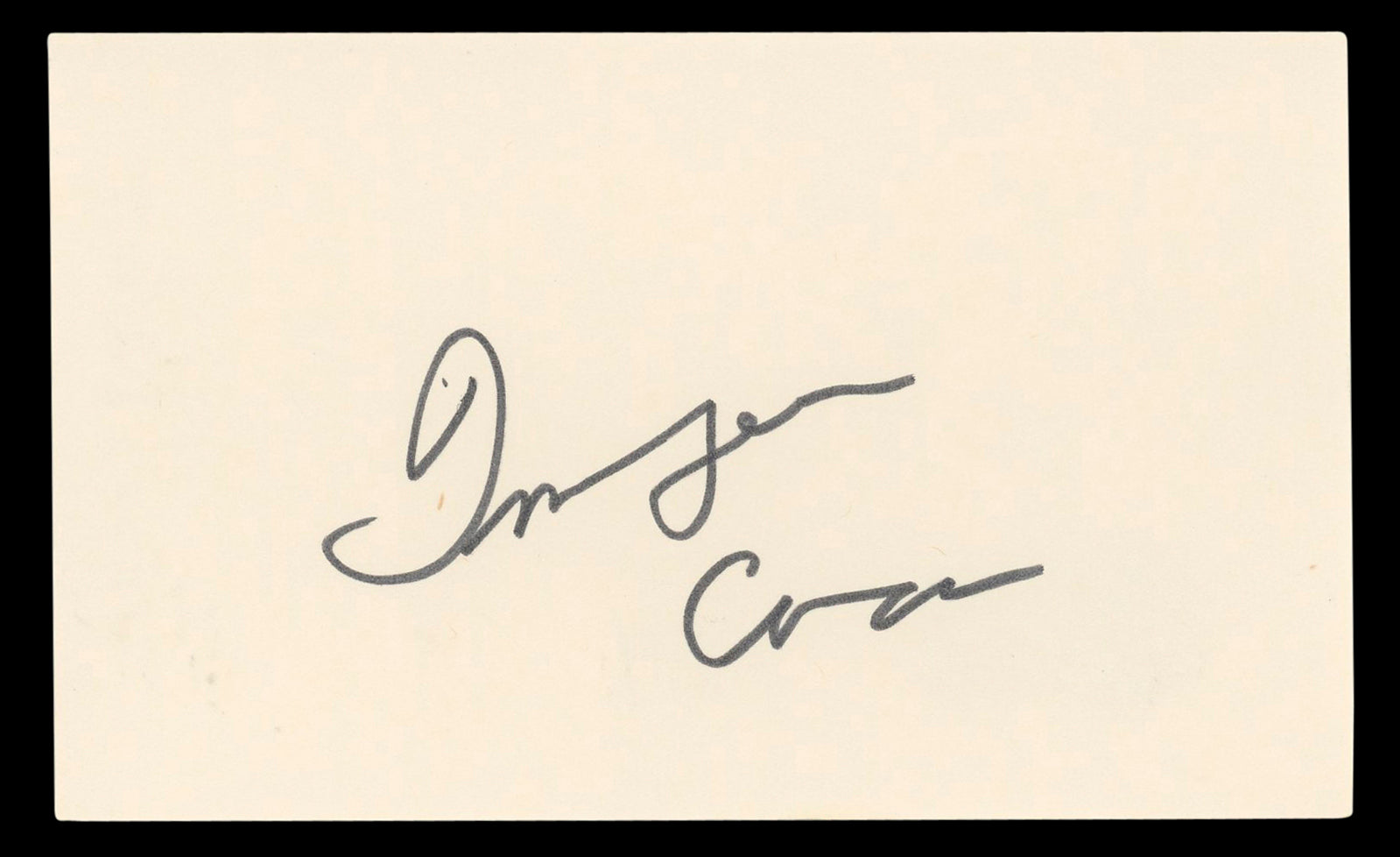 Imogene Coca Your Show of Shows Authentic Signed 3x5 Index Card BAS #BL96840