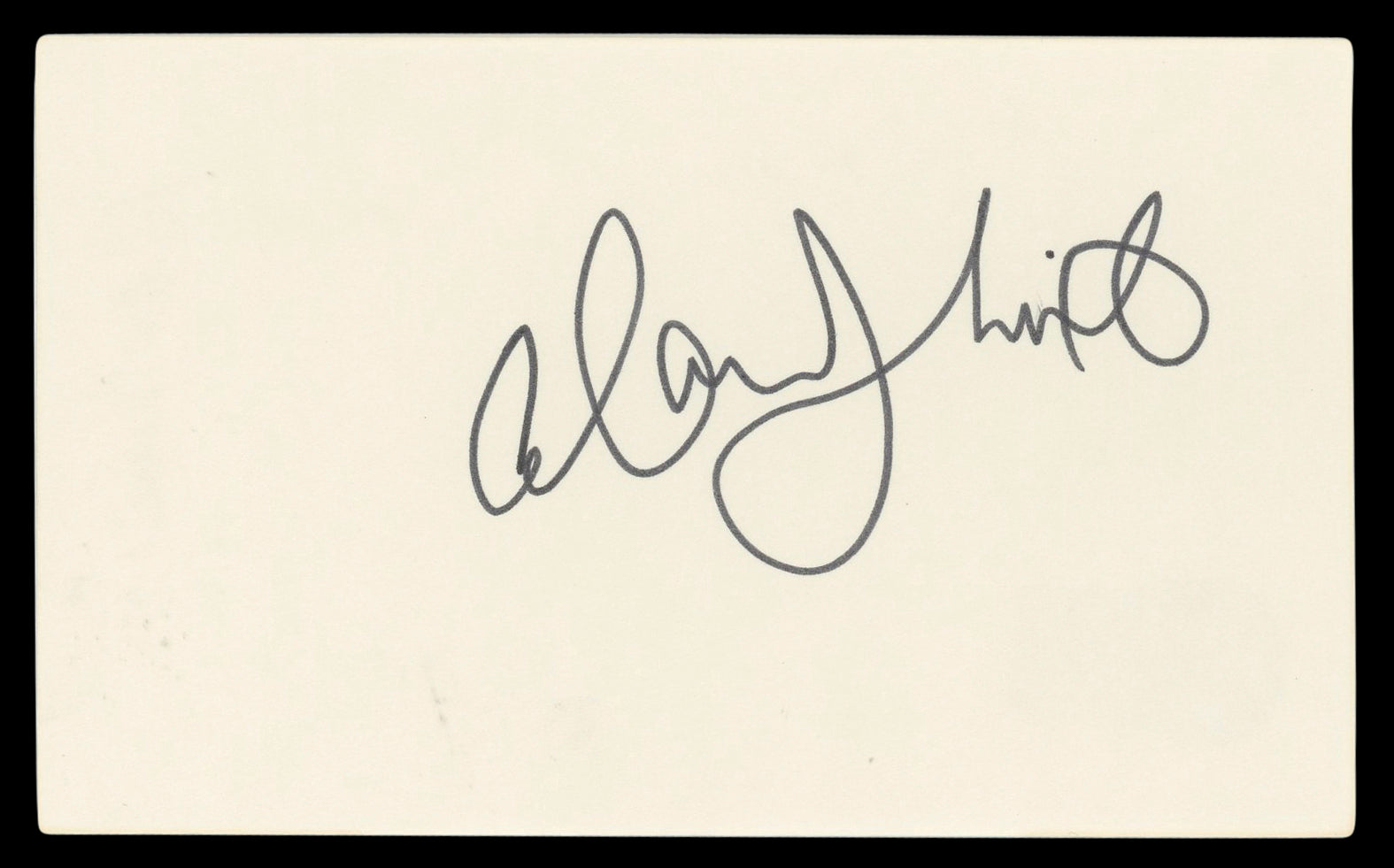 Alan Thicke Growing Pains Authentic Signed 3x5 Index Card BAS #BL96394