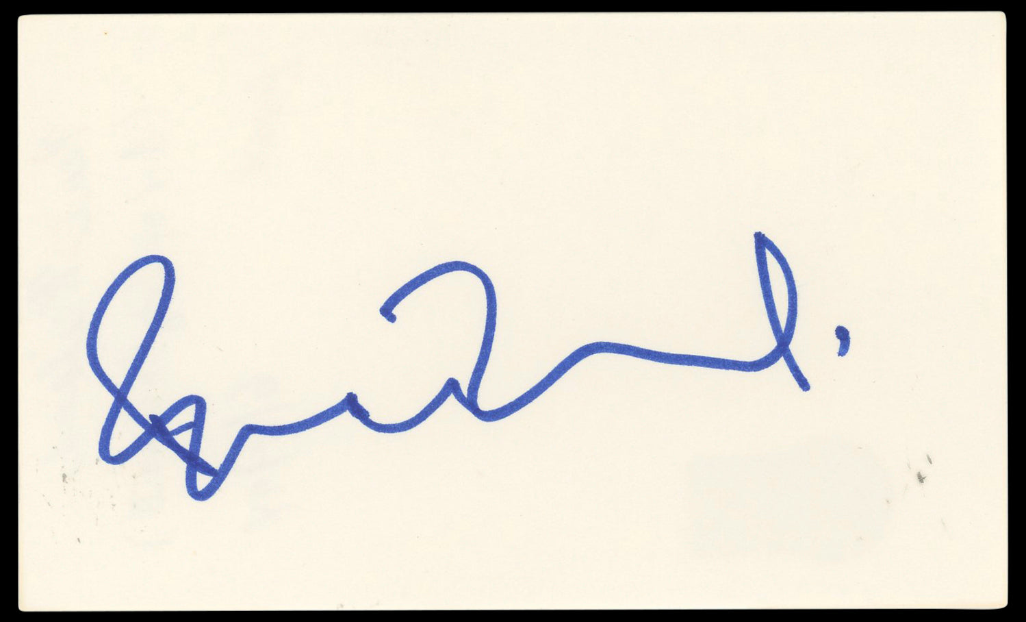 Paul Weiland Authentic Signed 3x5 Index Card Autographed BAS #BP50623