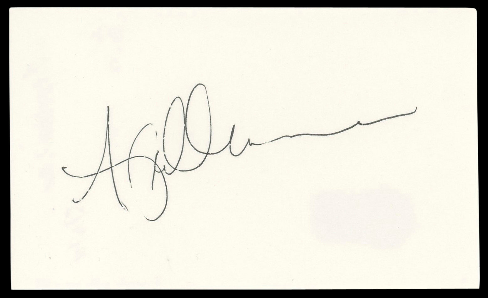 Apollonia Kotero Musician Signed 3x5 Index Card Autographed BAS #AD70401