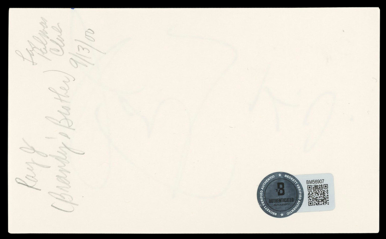 Ray J Musician Authentic Signed 3x5 Index Card Autographed BAS #BM56907