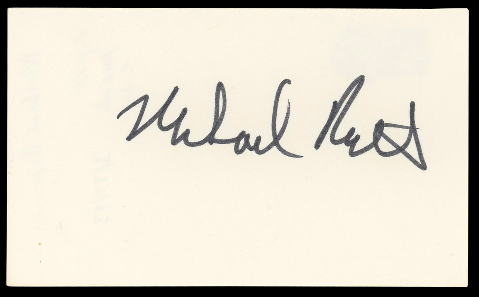 Michael Rapaport Higher Learning Authentic Signed 3x5 Index Card BAS #BM56908