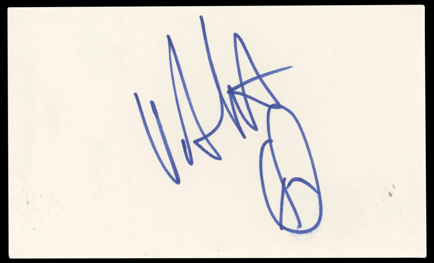 Victor Webster Days of Our Lives Authentic Signed 3x5 Index Card BAS #BP50626