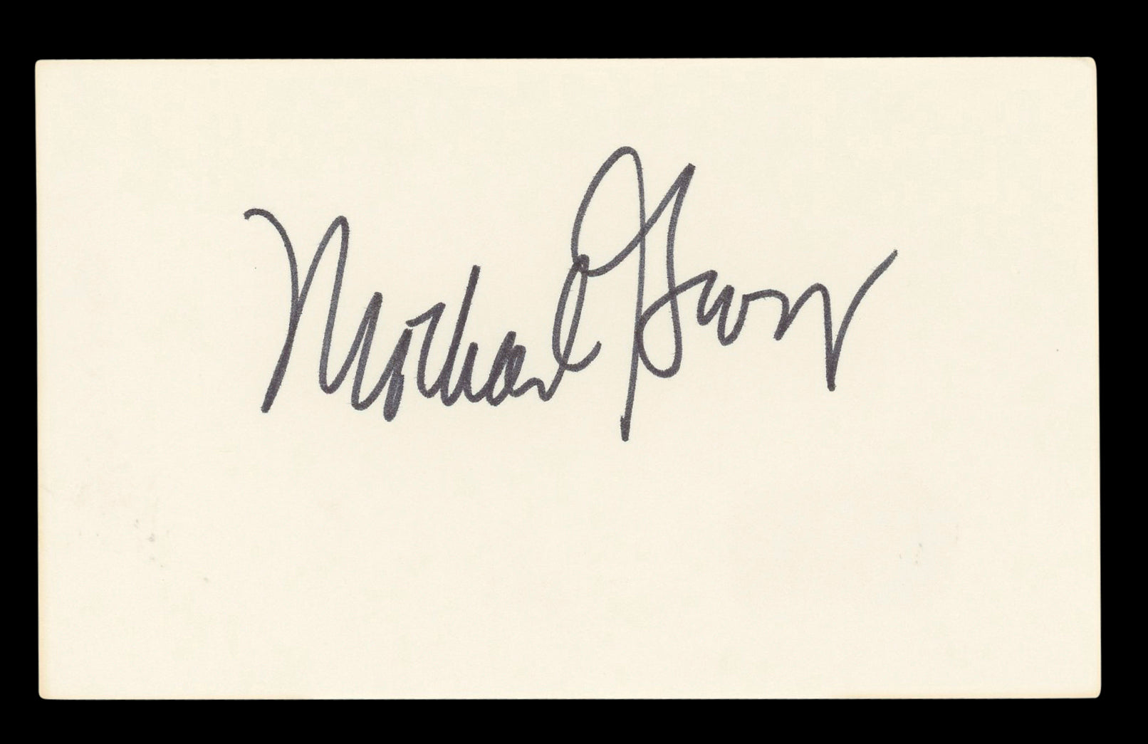 Michael Gross Family Ties Authentic Signed 3x5 Index Card BAS #BL96848