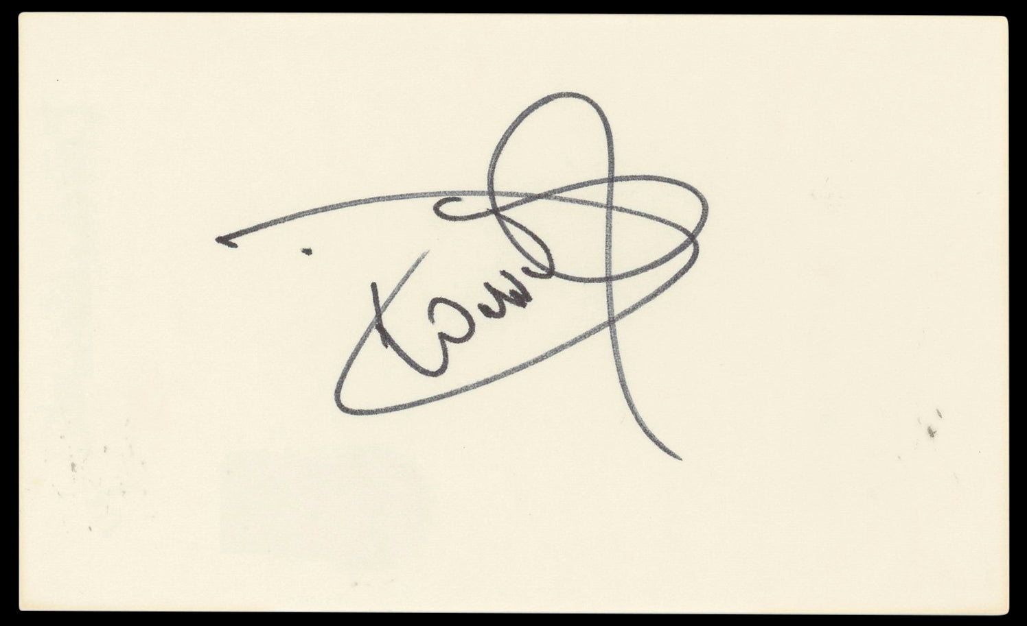Dionne Warwick Authentic Signed 3x5 Index Card Autographed BAS #BP50632