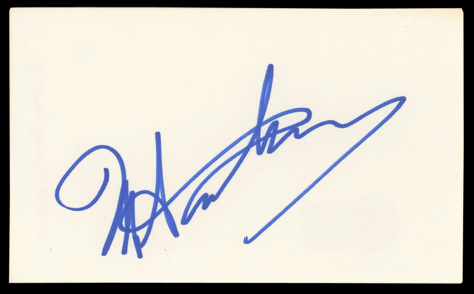 Morey Amsterdam The Dick Van Dyke Show Signed 3x5 Index Card BAS #AD70391