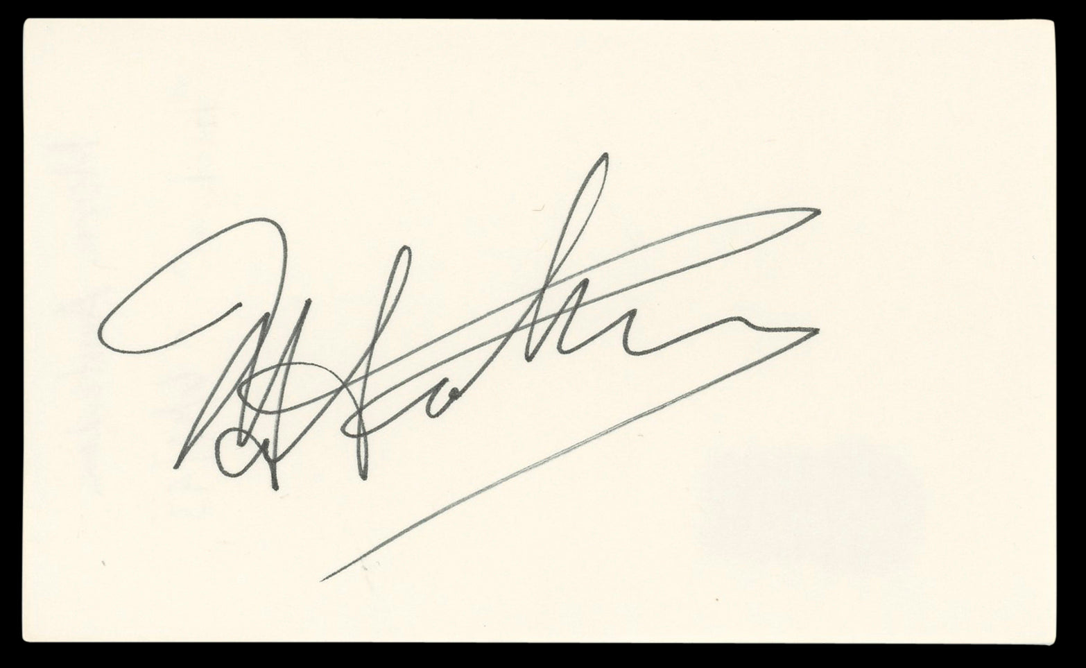 Morey Amsterdam Dick Van Dyke Show Signed 3x5 Index Card BAS #AD70390