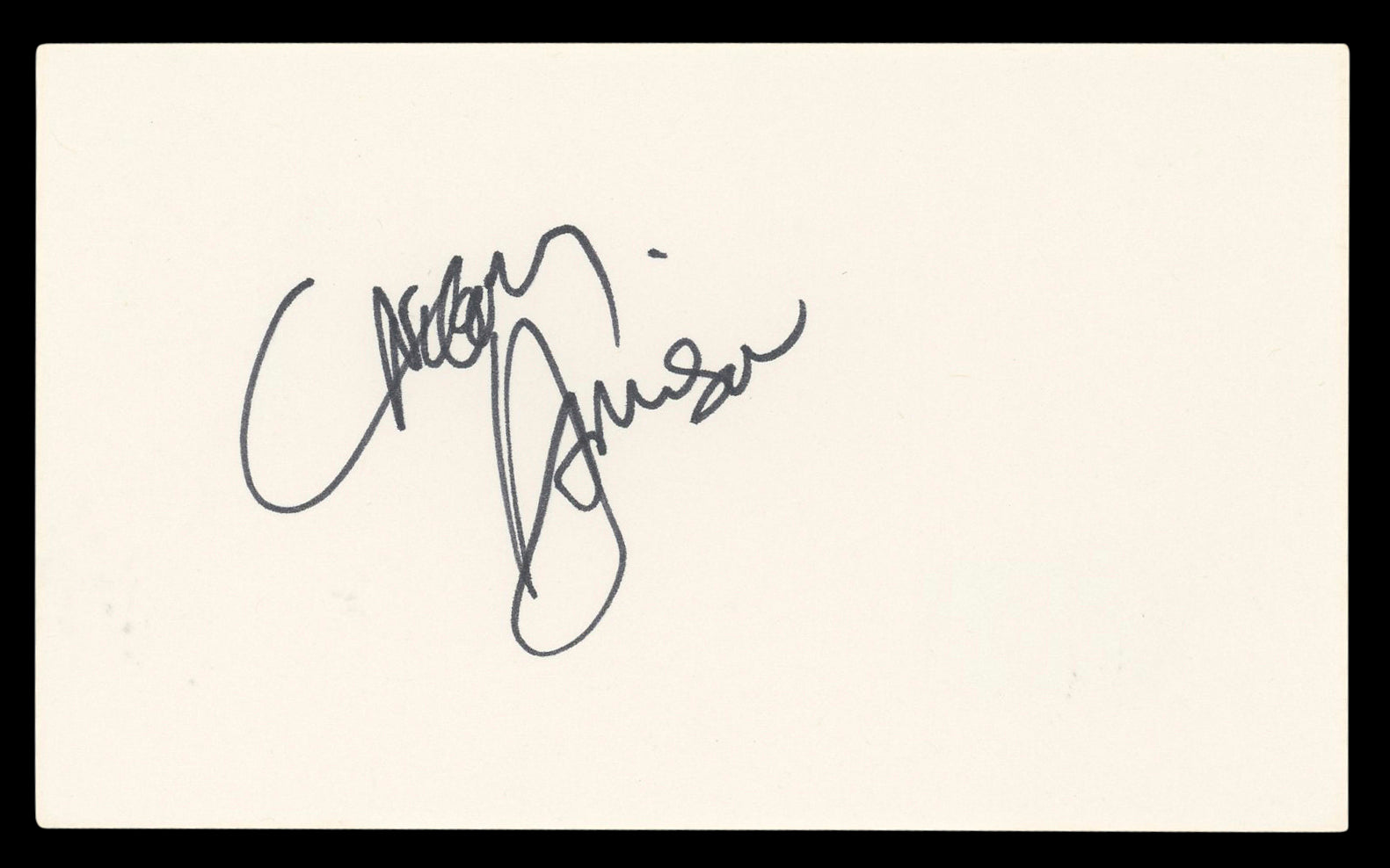 Gregory Harrison Trapper John, M.D. Authentic Signed 3x5 Index Card BAS #BL96854