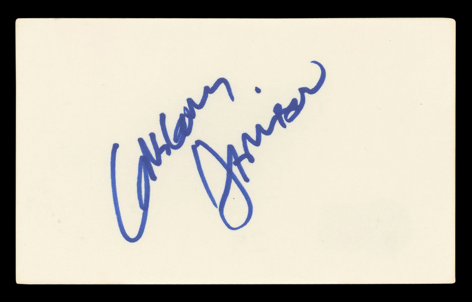 Gregory Harrison Trapper John, M.D. Authentic Signed 3x5 Index Card BAS #BL96855