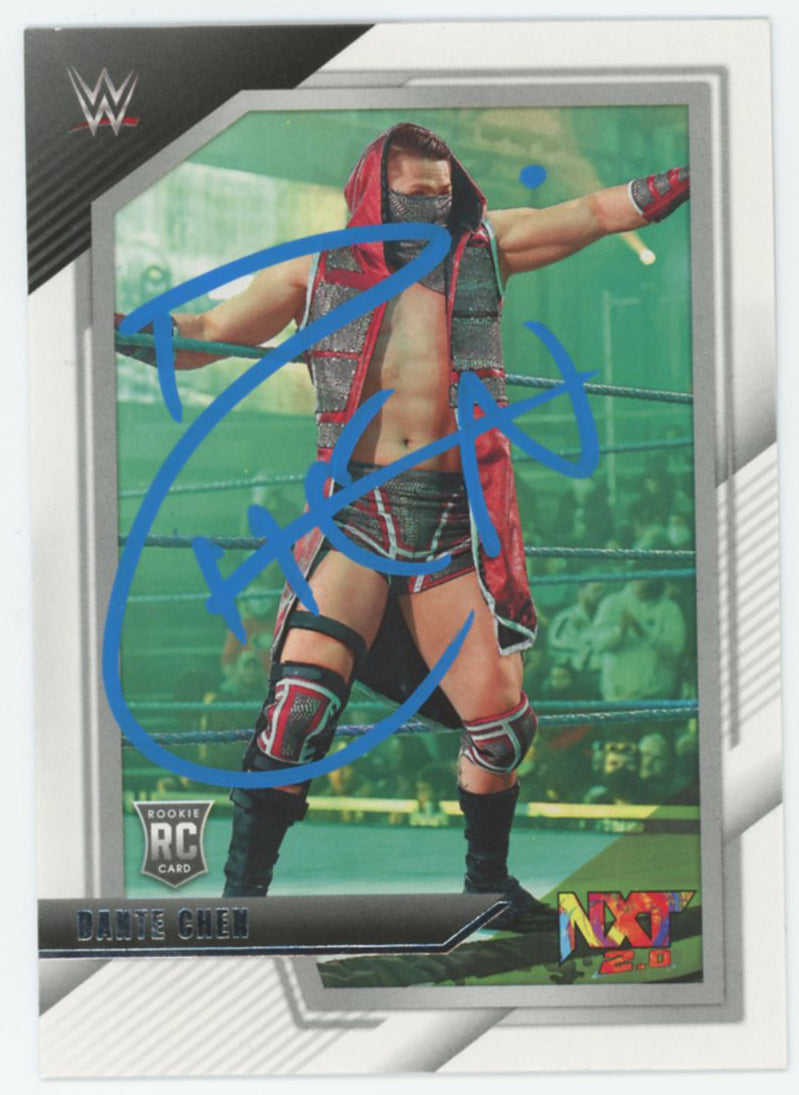 WWE Dante Chen Authentic Signed 2022 Panini NXT #75 Rookie Card BAS #BS86710