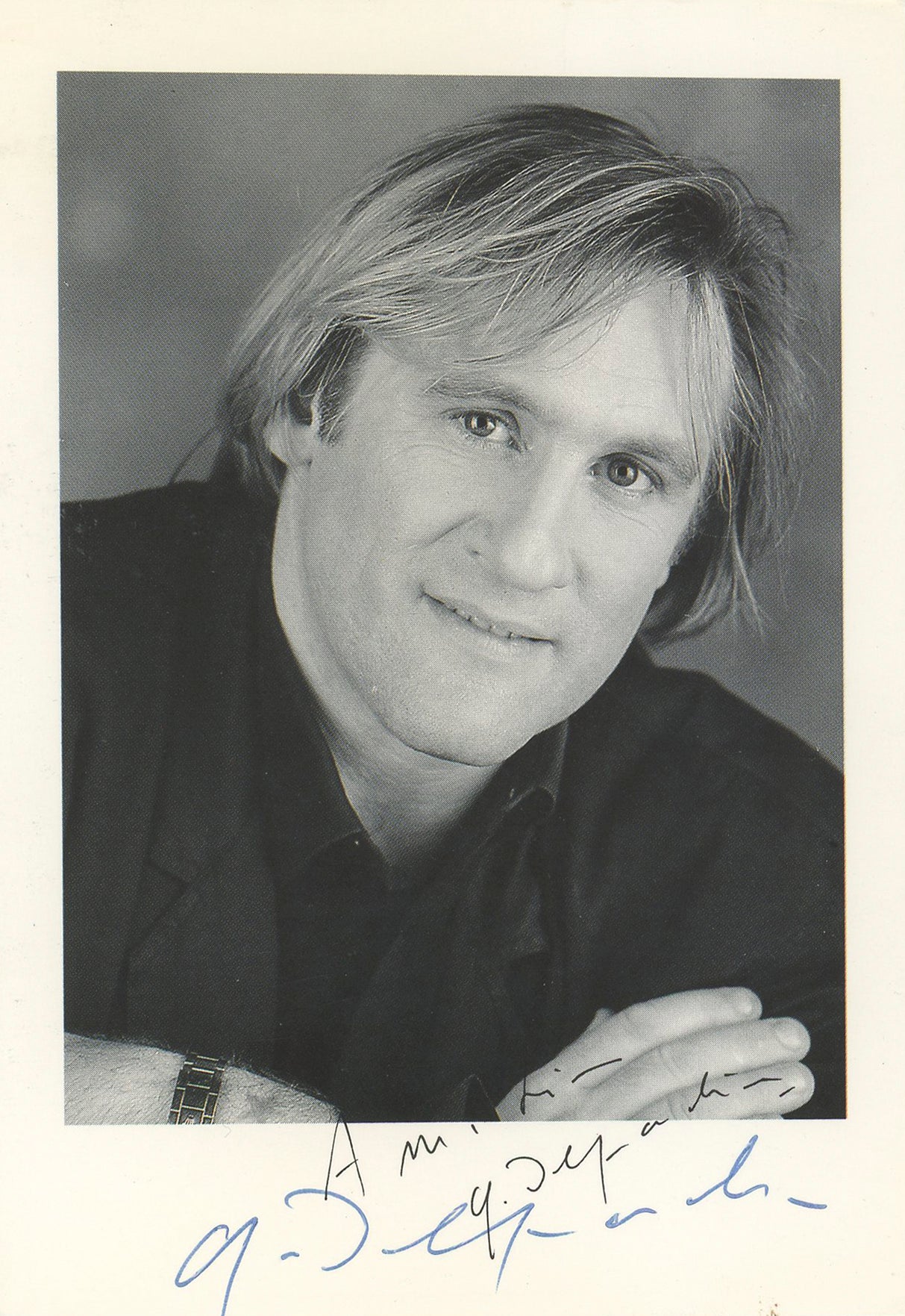 Gerard Depardieu Cyrano de Bergerac Authentic Signed 4x6 Photo BAS #BK43363