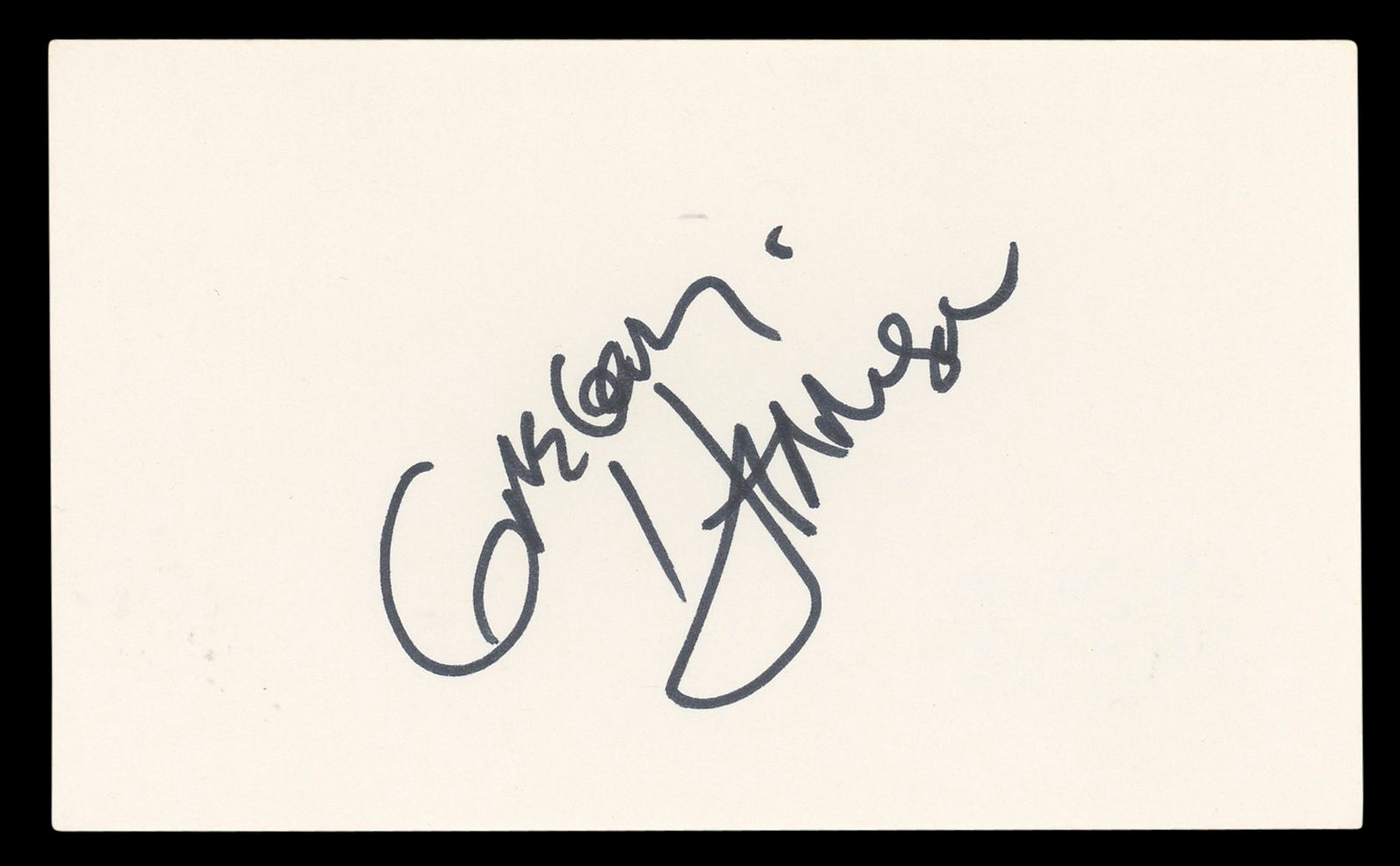 Gregory Harrison Trapper John, M.D. Authentic Signed 3x5 Index Card BAS #BL96859