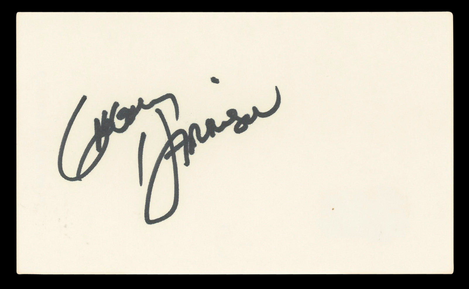 Gregory Harrison Trapper John, M.D. Authentic Signed 3x5 Index Card BAS #BL96860