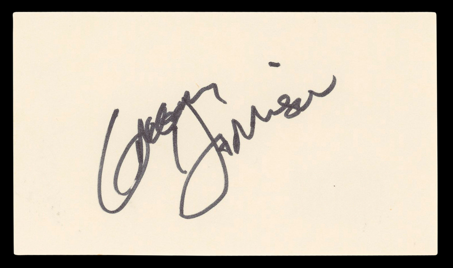 Gregory Harrison Trapper John, M.D. Authentic Signed 3x5 Index Card BAS #BL96862