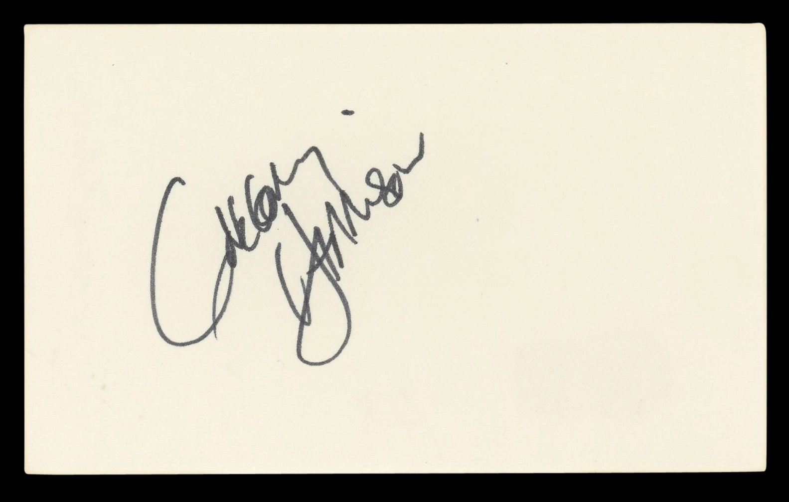 Gregory Harrison Trapper John, M.D. Authentic Signed 3x5 Index Card BAS #BL96864