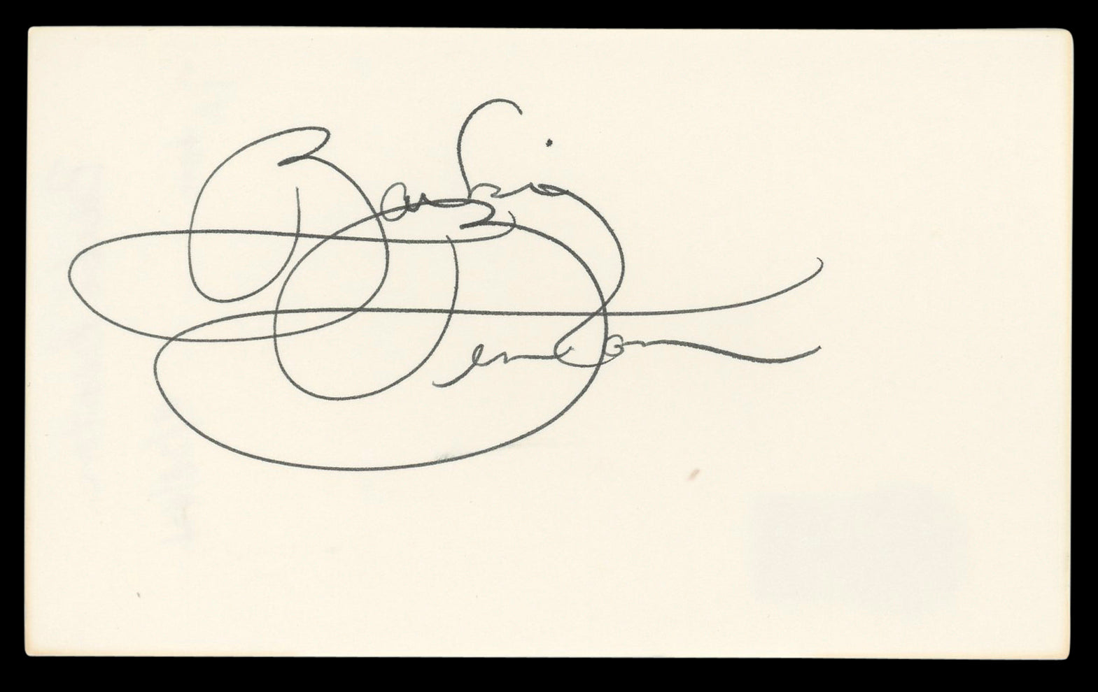 Barbi Benton X-Ray Authentic Signed 3x5 Index Card Autographed BAS #BM56931