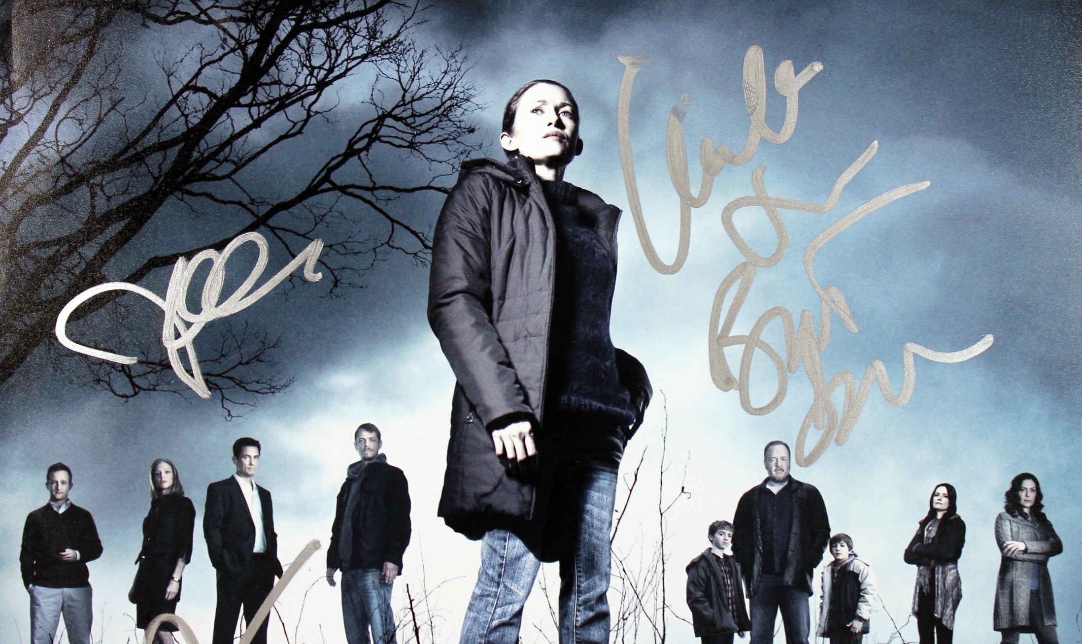The Killing Cast (9) Kinnaman, Campbell Authentic Signed 12x18 Photo BAS #A05059