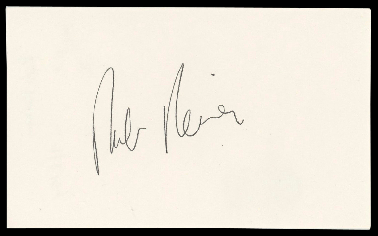 Rob Reiner All In The Family Signed 3x5 Index Card Autographed BAS #AD70372