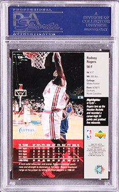 Clippers Rodney Rogers Authentic Signed 1997 Upper Deck #238 Card PSA/DNA Slab