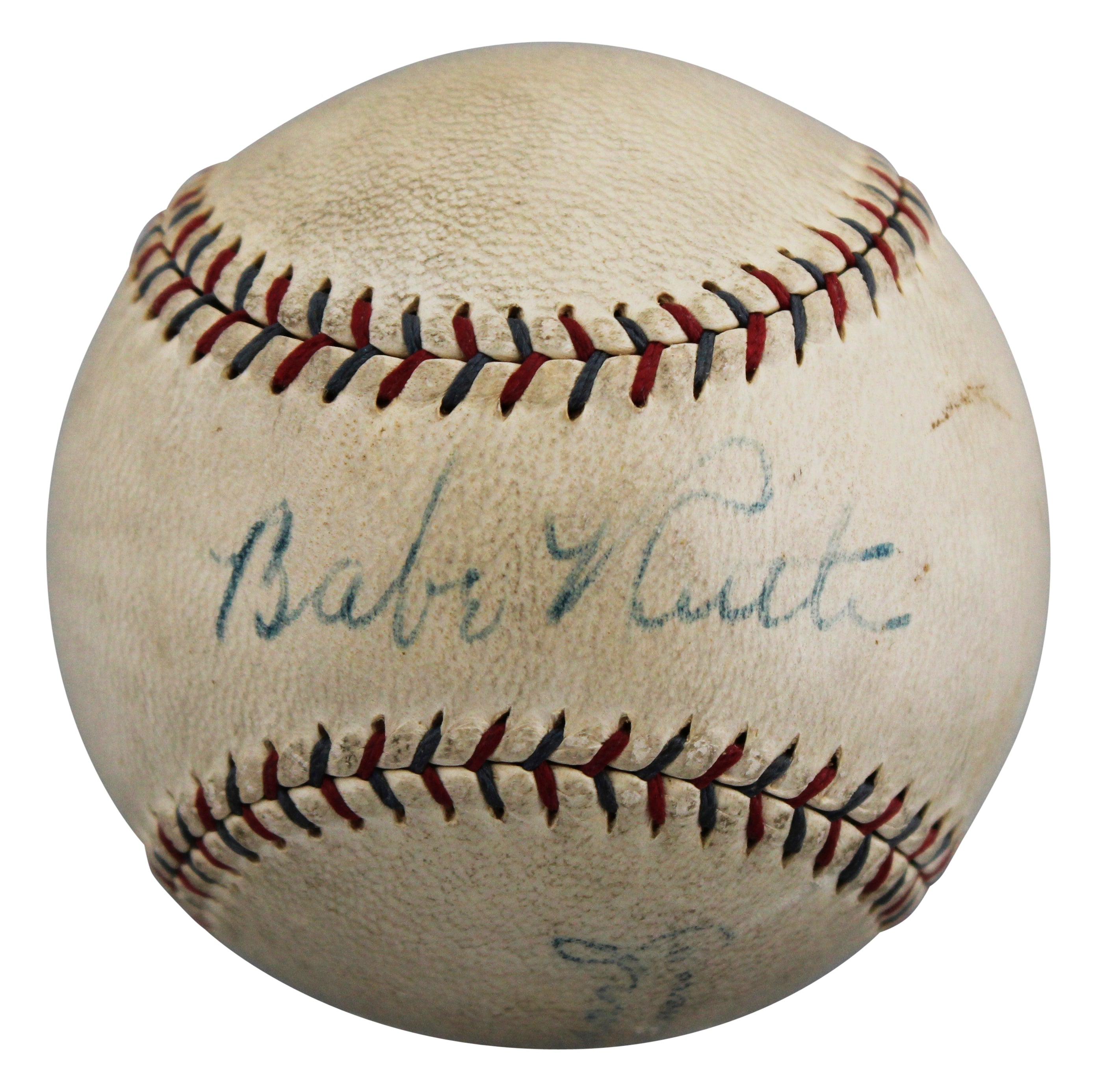 Yankees Babe Ruth Signed 1929-31 Reach Ernest Barnard OAL Baseball PSA #AS00153