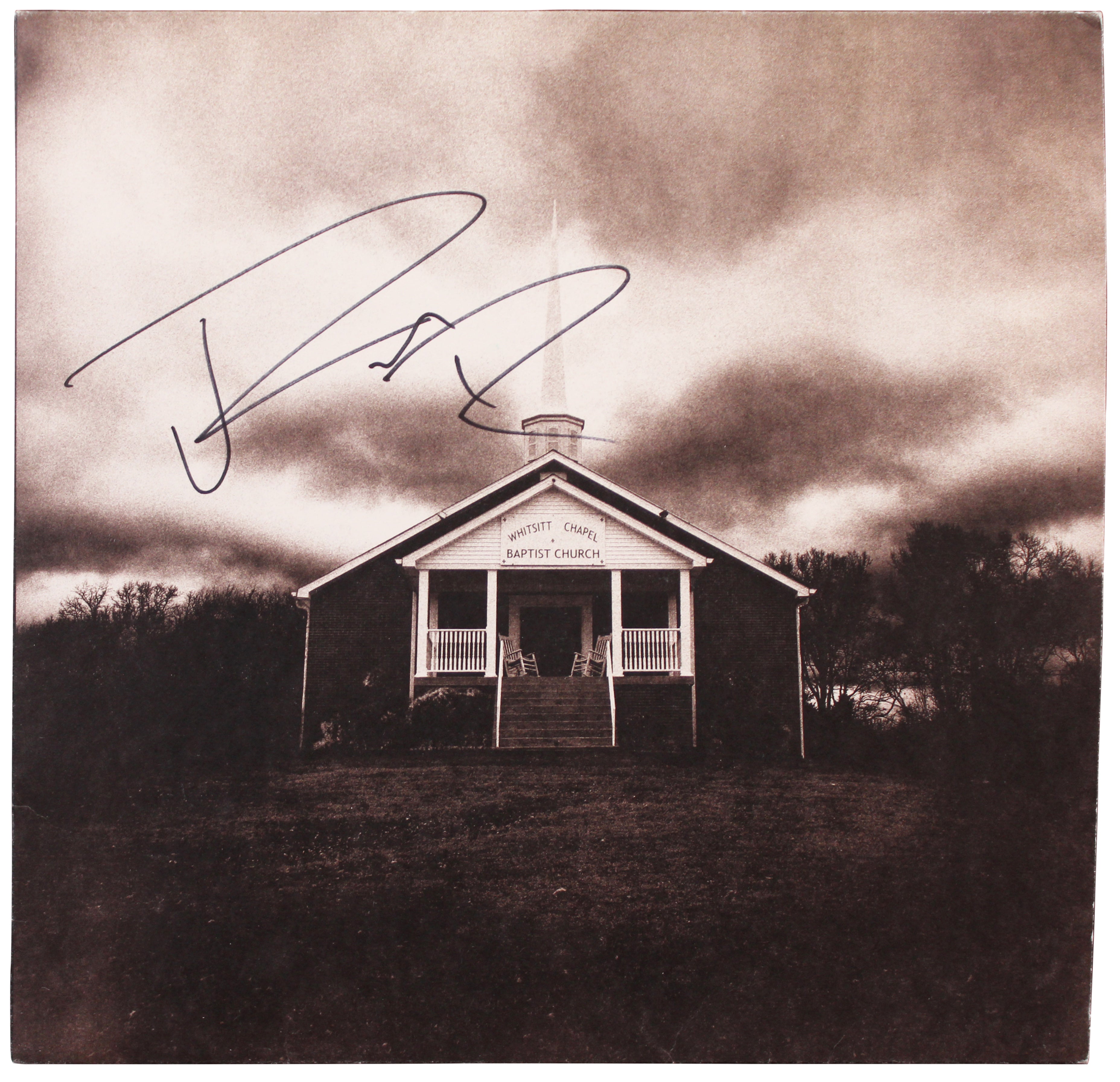 Jelly Roll Authentic Signed Whitsitt Chapel Album Cover W/ Vinyl Autographed BAS