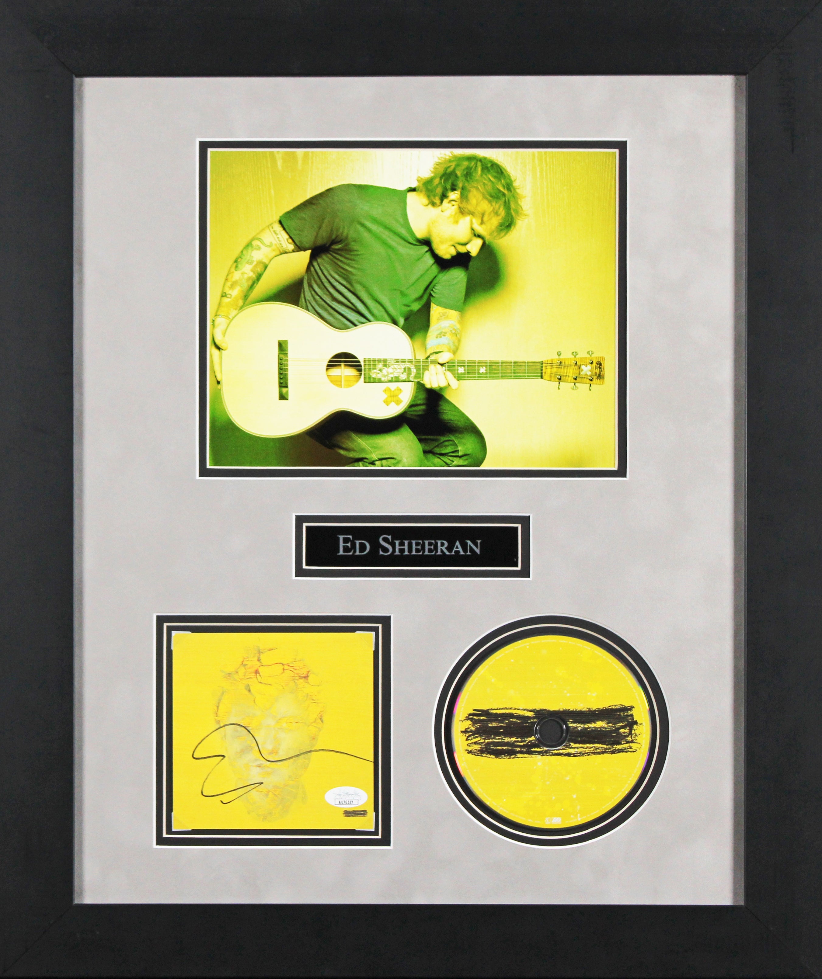 Ed Sheeran Authentic Signed & Framed Subtract Cd Insert W/ Disk JSA #AV76557