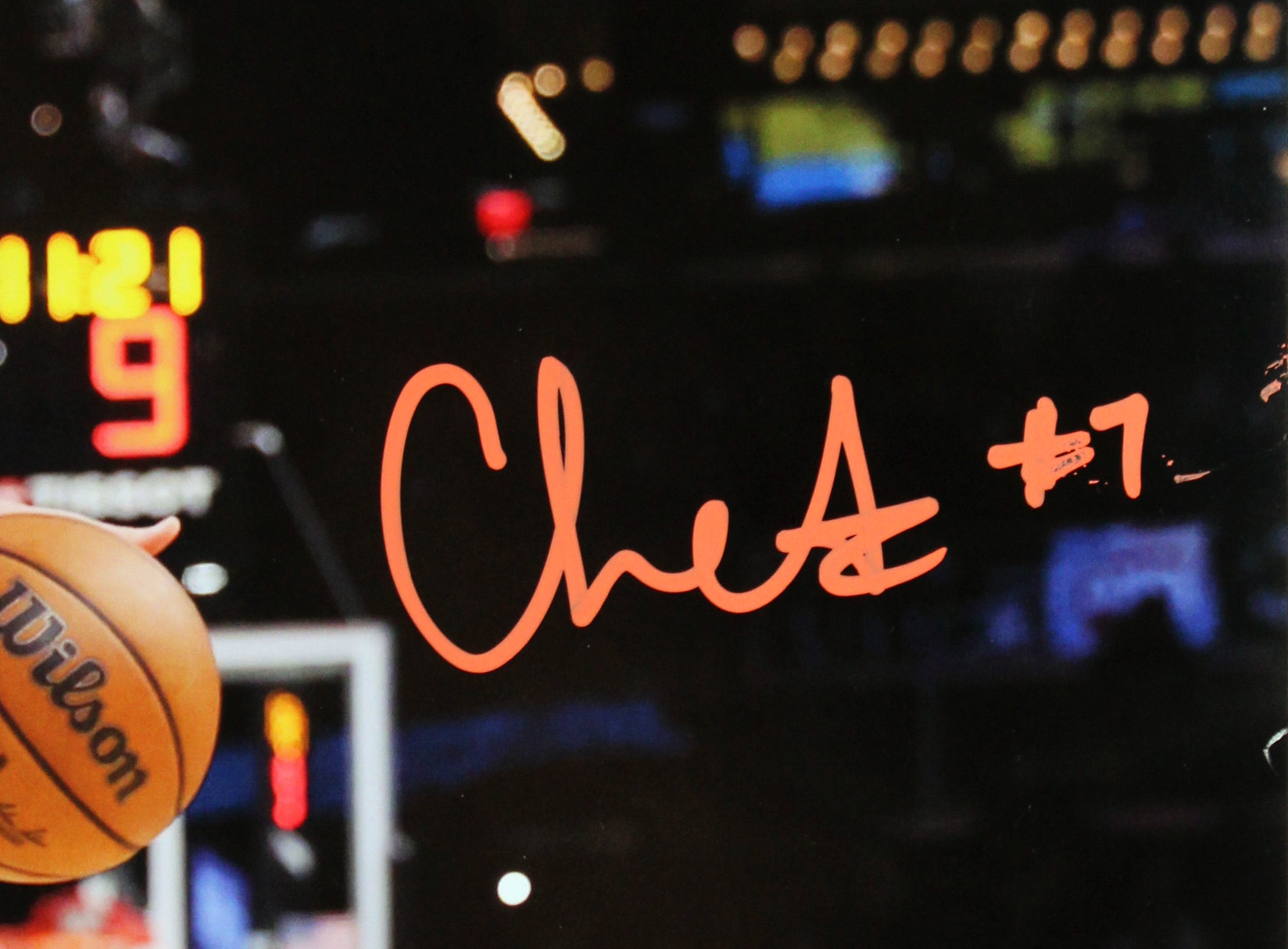 Thunder Chet Holmgren Signed 16x20 Horizontal Photo Vs Phoenix Suns JSA #AZ33406