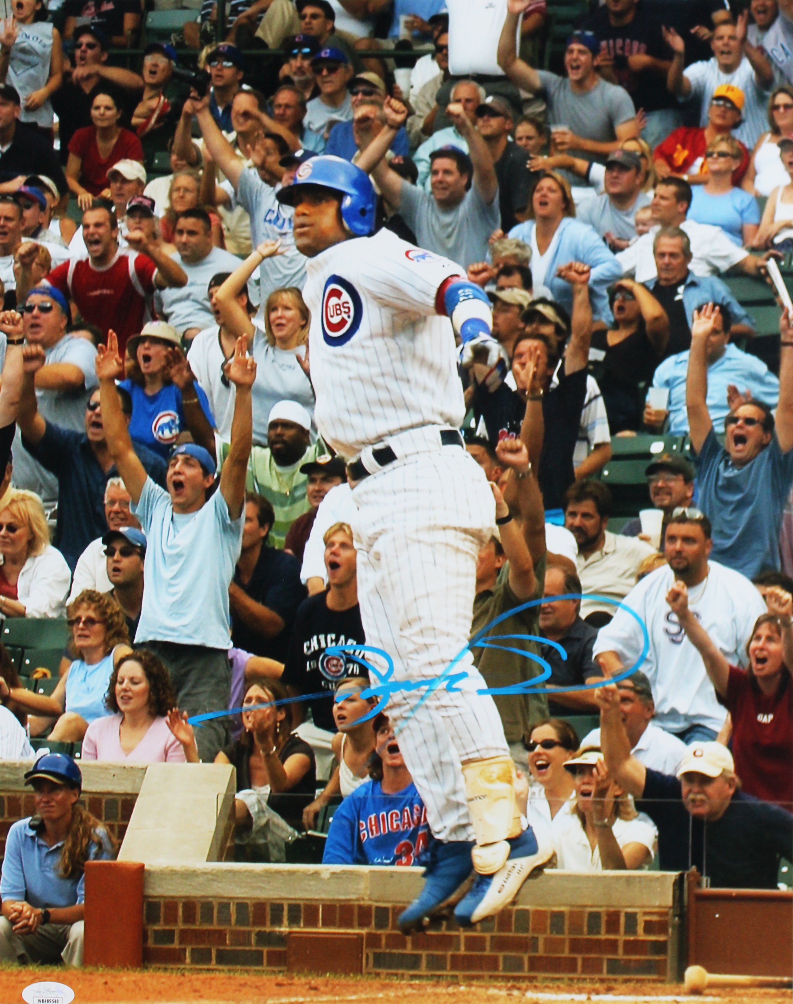 Cubs Sammy Sosa Authentic Signed 16x20 Framed Vertical Photo JSA Wit #WB489548