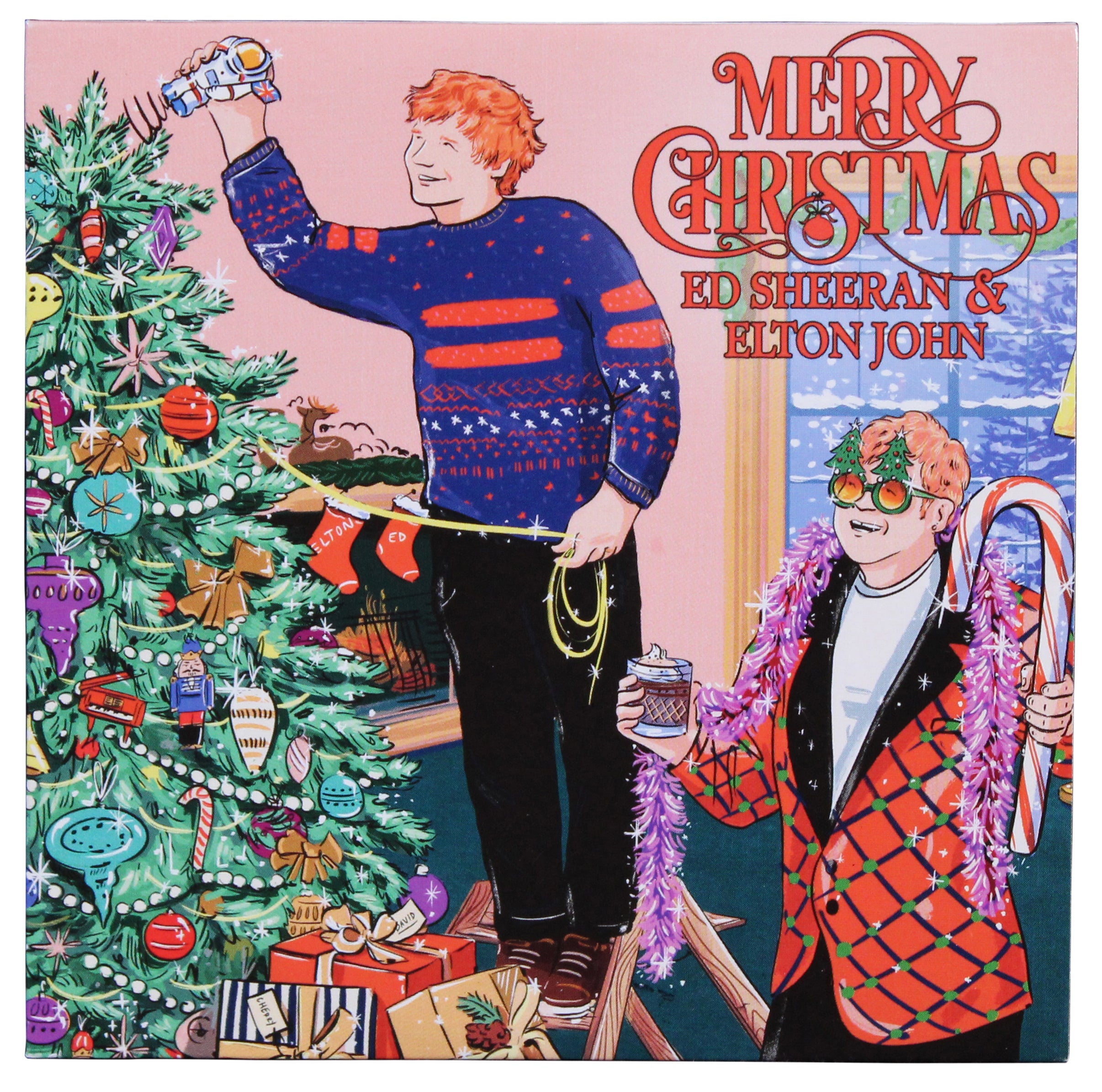 Ed Sheeran Authentic Signed Merry Christmas CD Insert w/ Disk BAS #BP33164