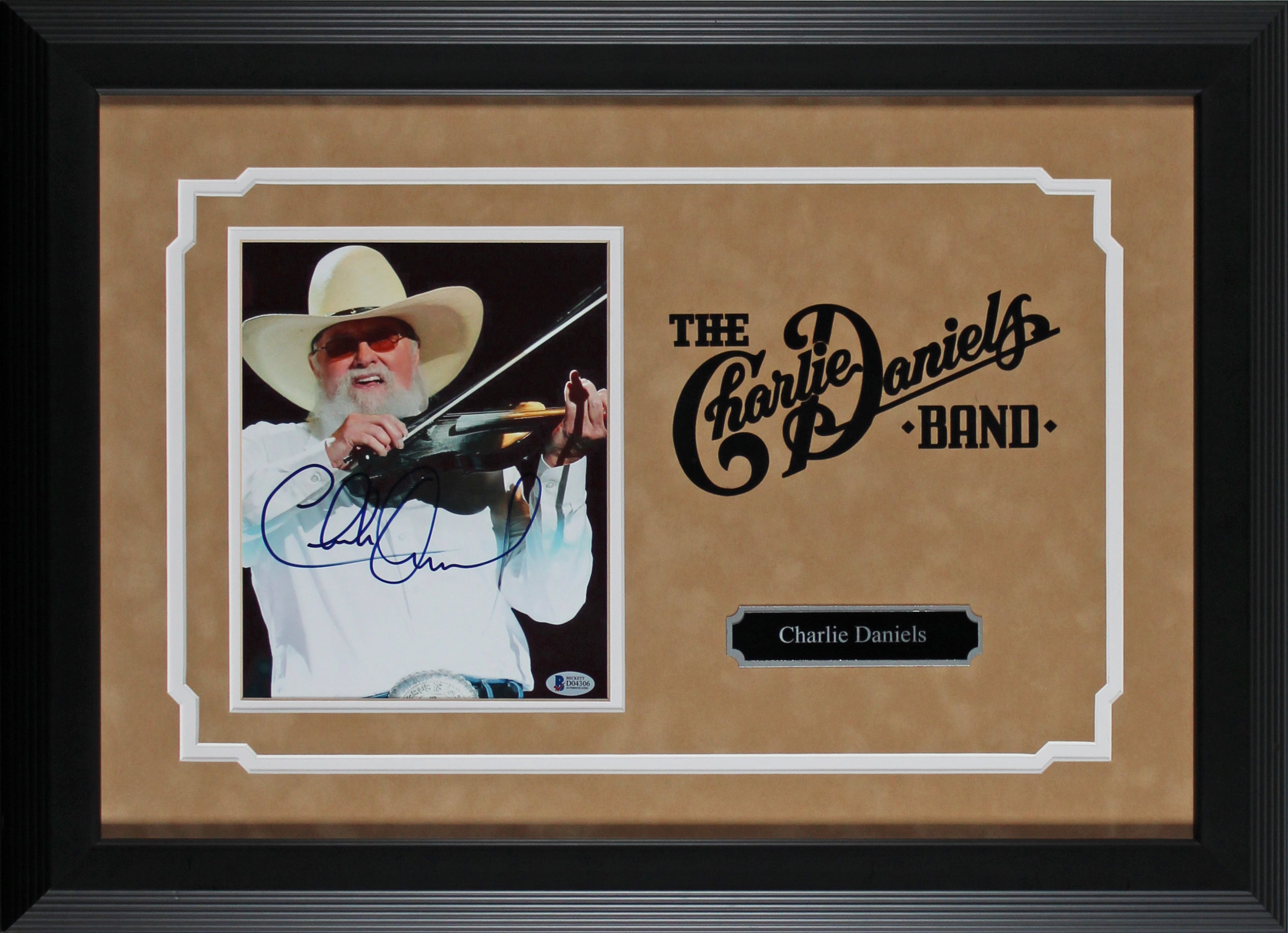 Charlie Daniels Authentic Signed 8x10 Framed Photo Autographed BAS #D04306