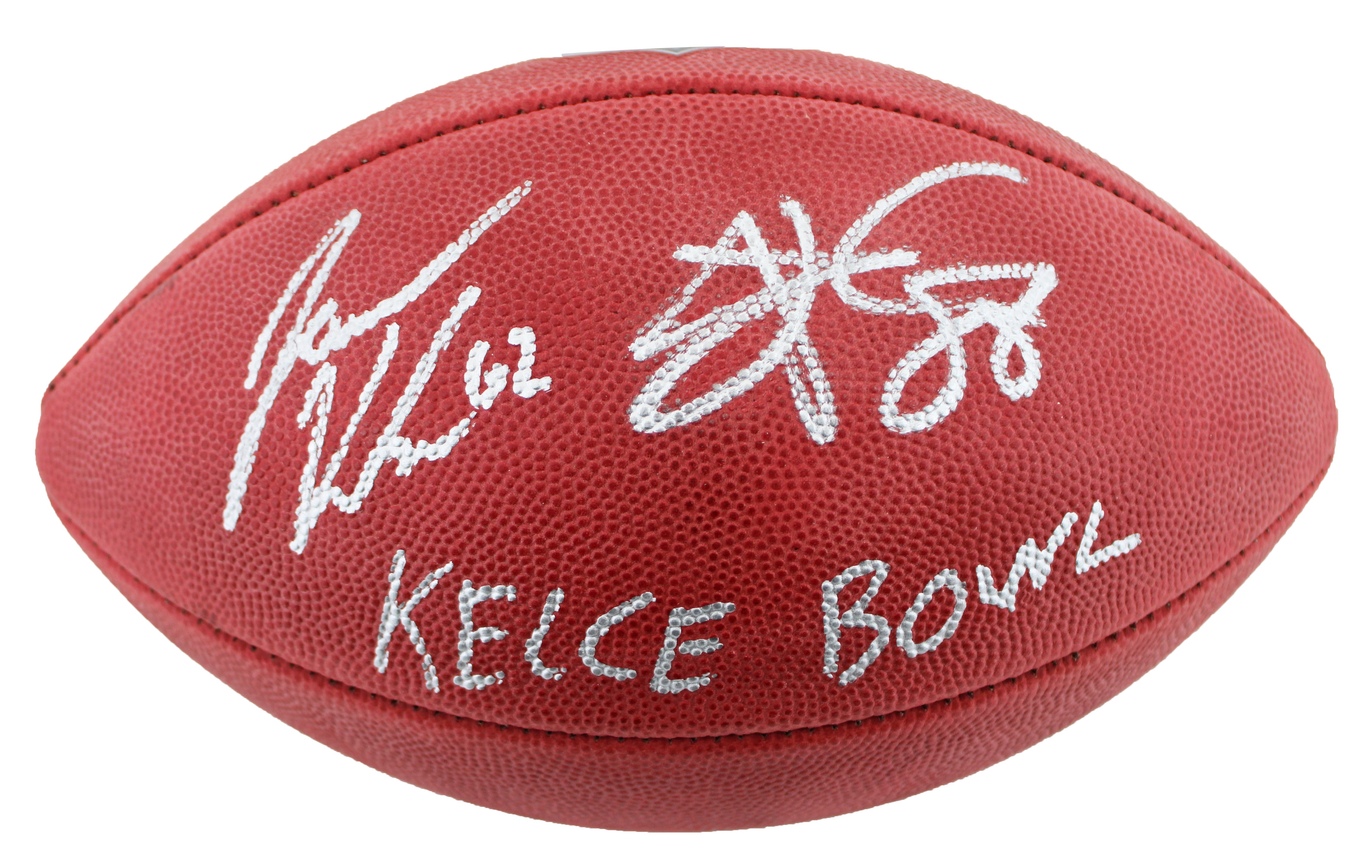 Travis Kelce & Jason Kelce "Kelce Bowl" Signed Official "Duke" Nfl Football BAS