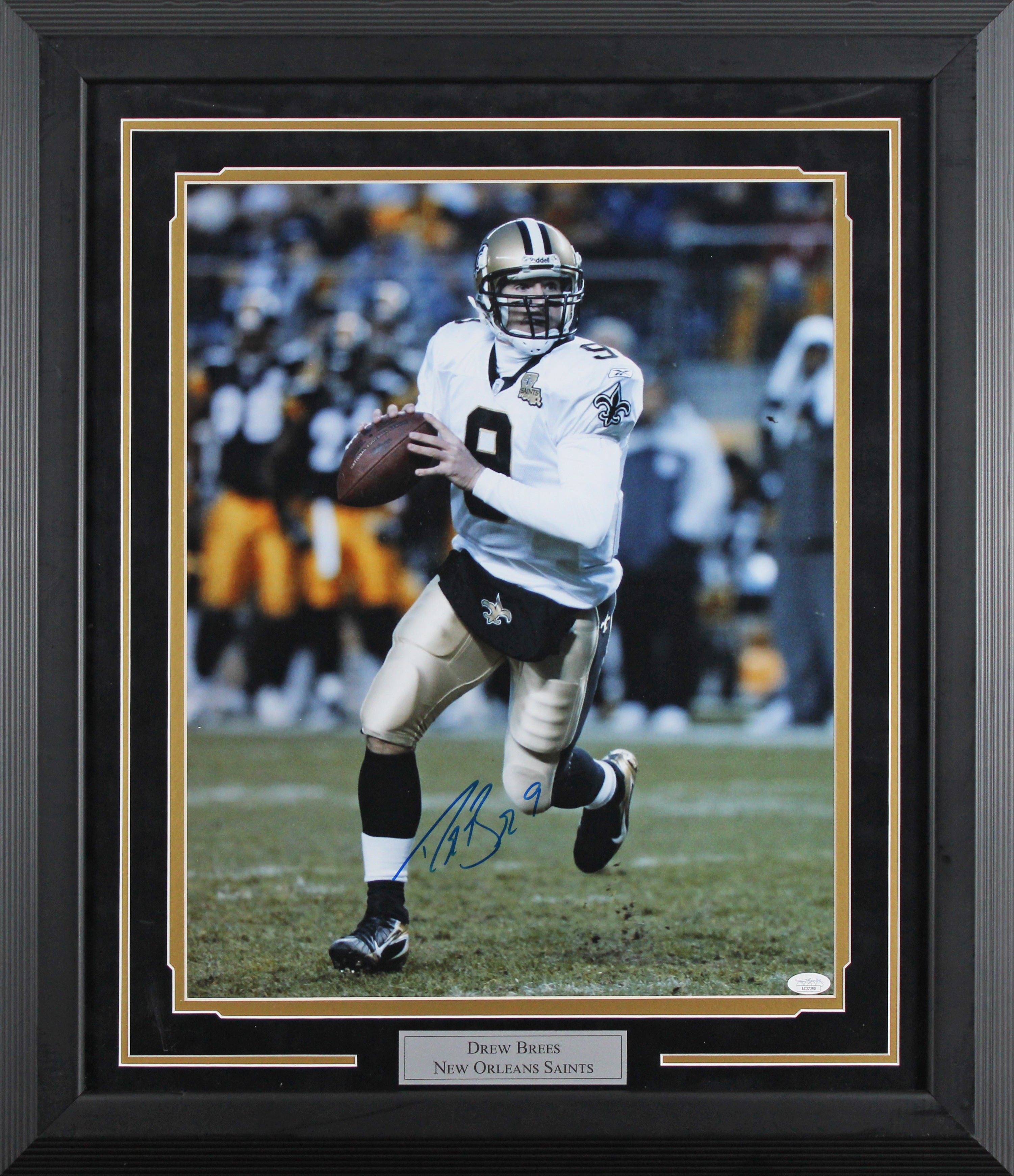 Saints Drew Brees Authentic Signed 16x20 Framed Photo Autographed JSA #AC27290