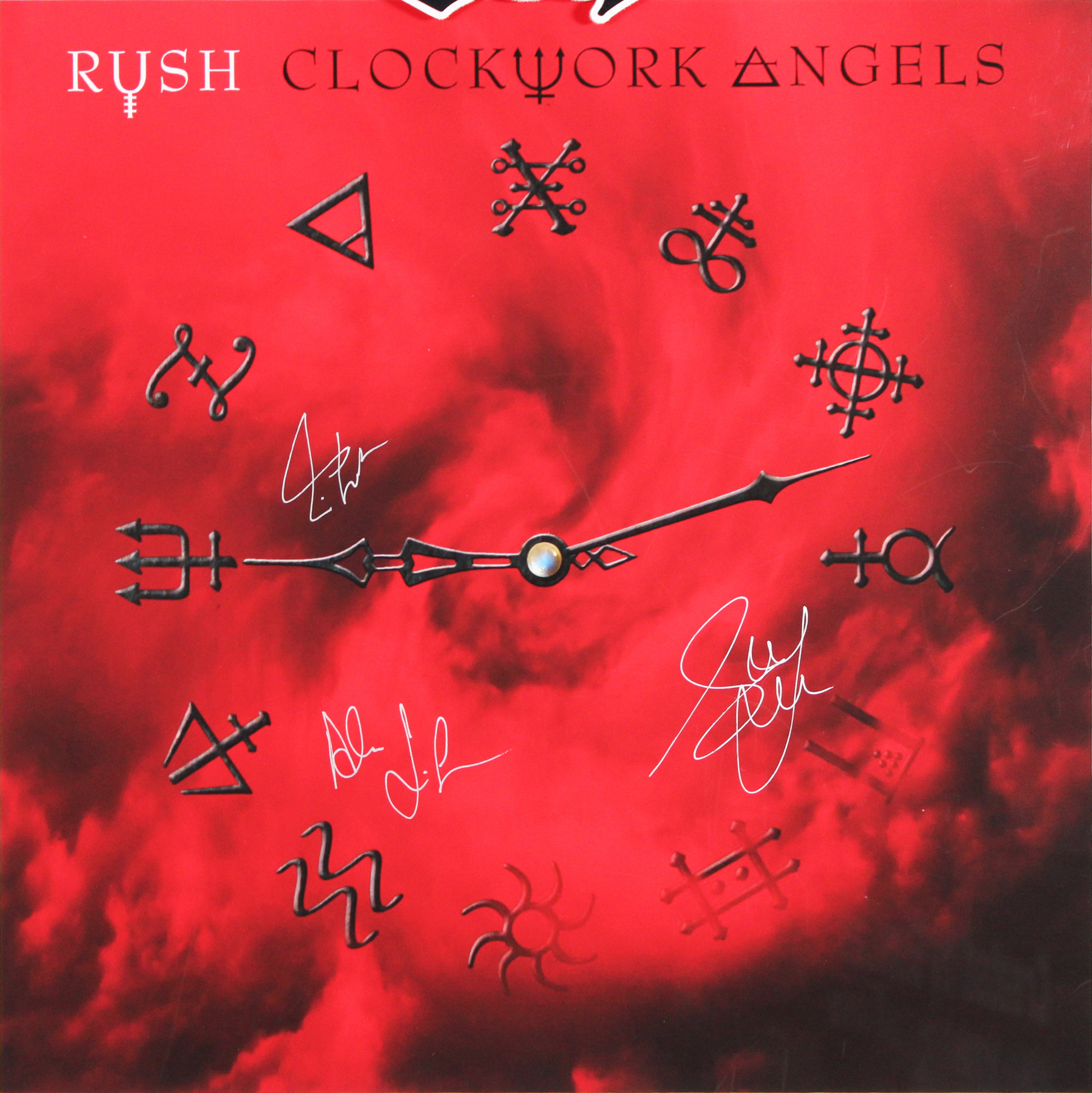 Rush (3) Peart, Lee & Lifeson Signed & Framed 17x17 Lithograph BAS #A40427