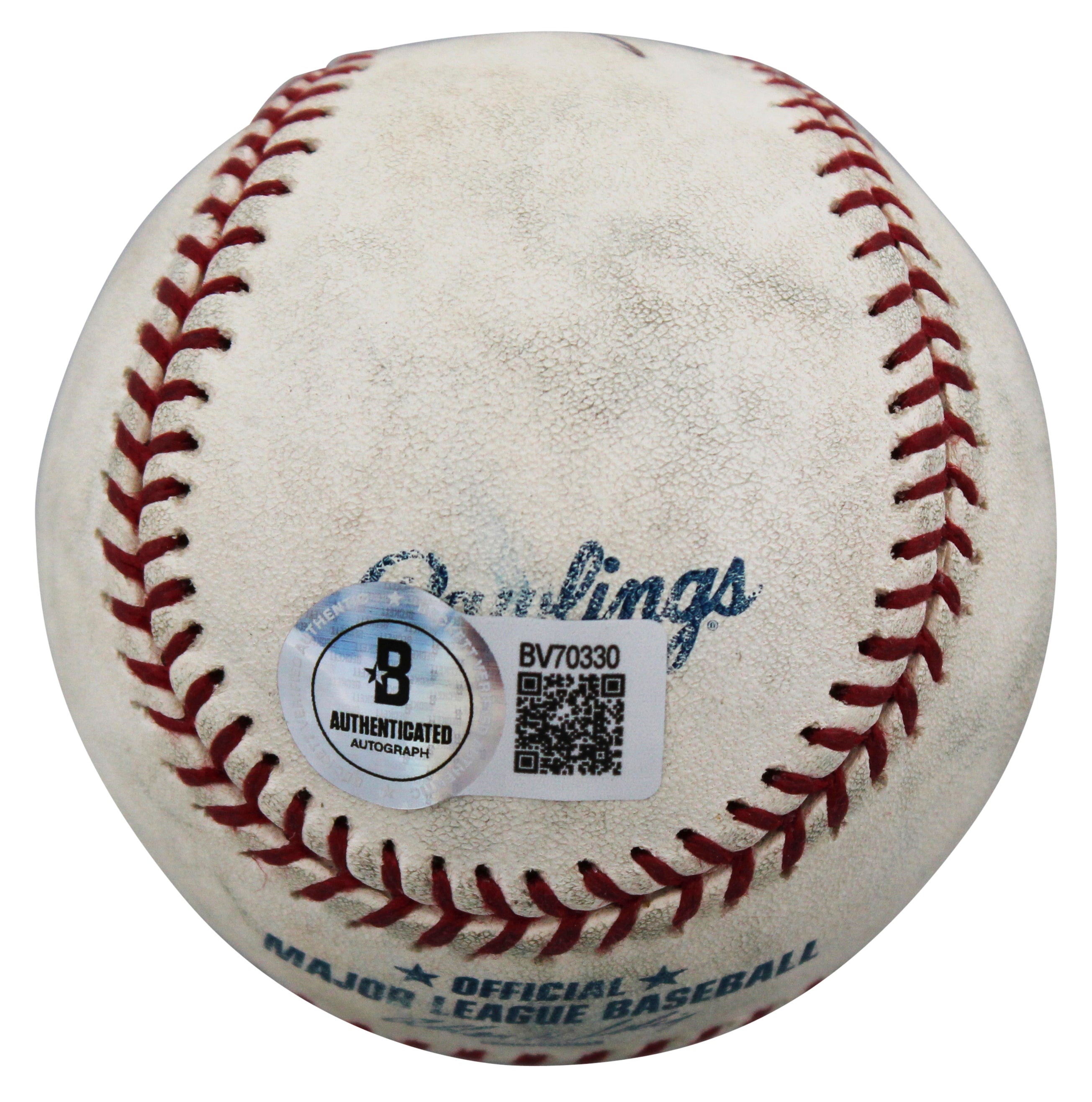 Giants J.T. Snow Authentic Signed Game Used Selig OML Baseball BAS #BV70330