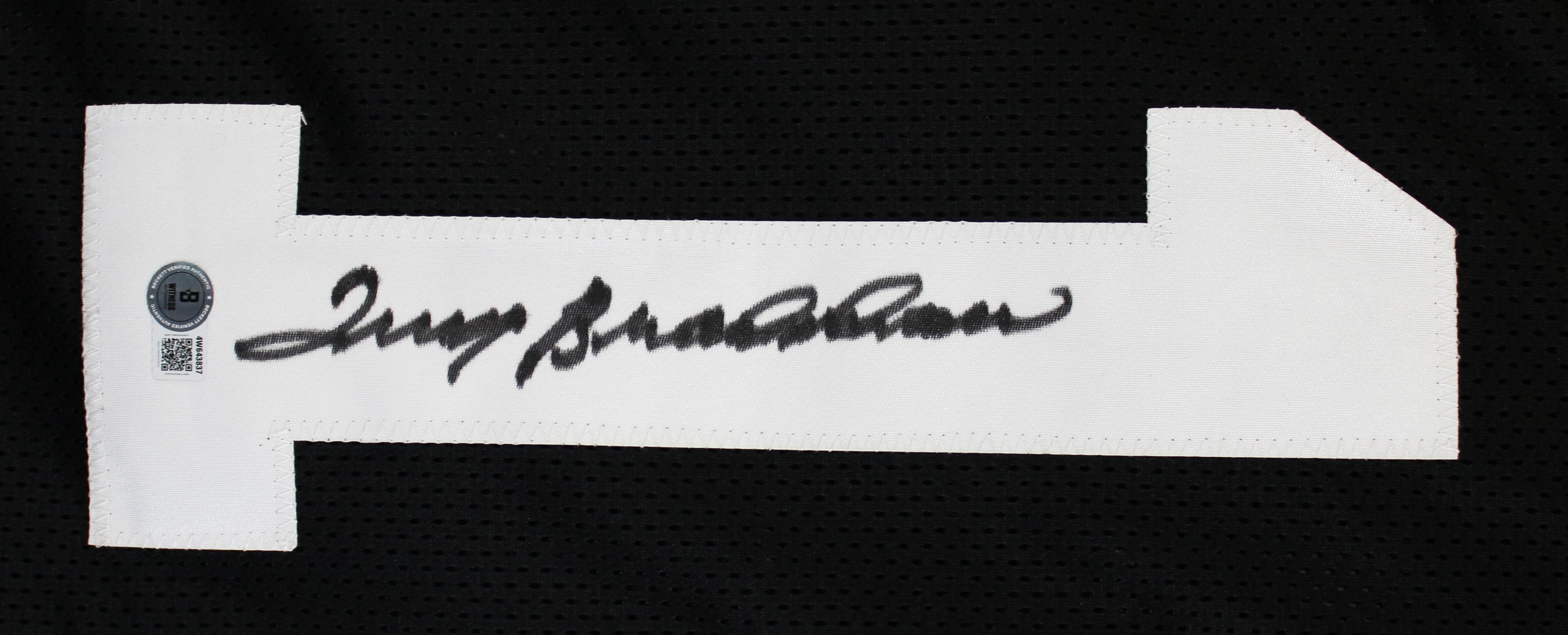 Terry Bradshaw Authentic Signed Black Pro Style Jersey Autographed BAS Witnessed