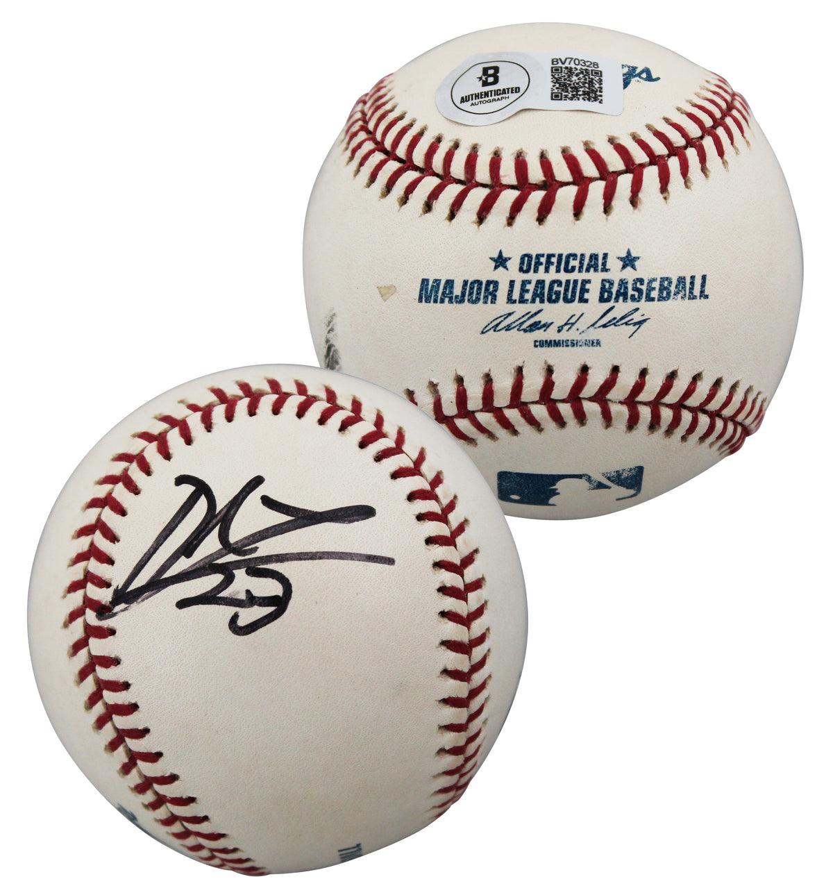 Red Sox Derek Lowe Authentic Signed Allen Selig OML Baseball BAS #BV70328