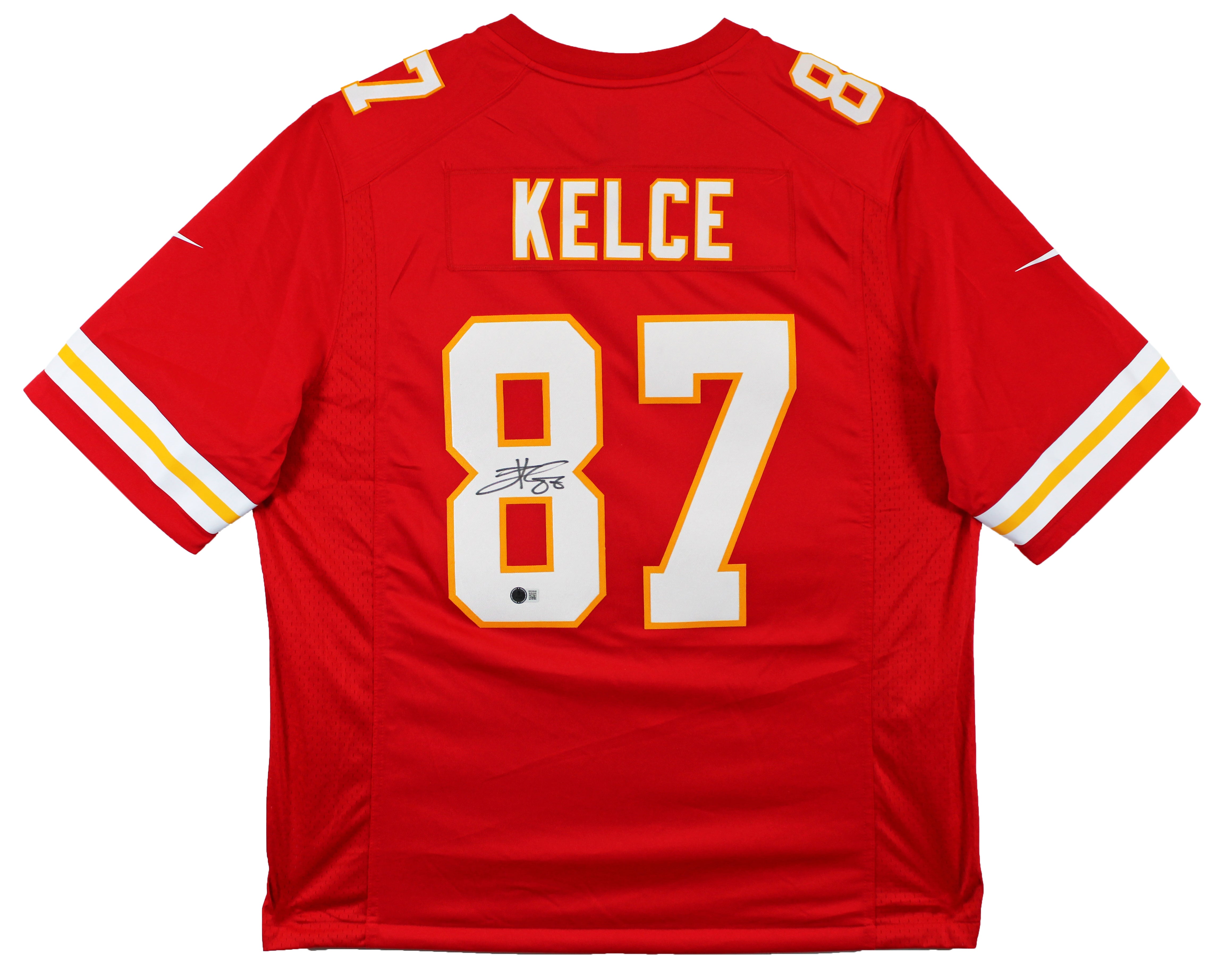 Chiefs Travis Kelce Authentic Signed Red Nike Limited Jersey BAS Witnessed