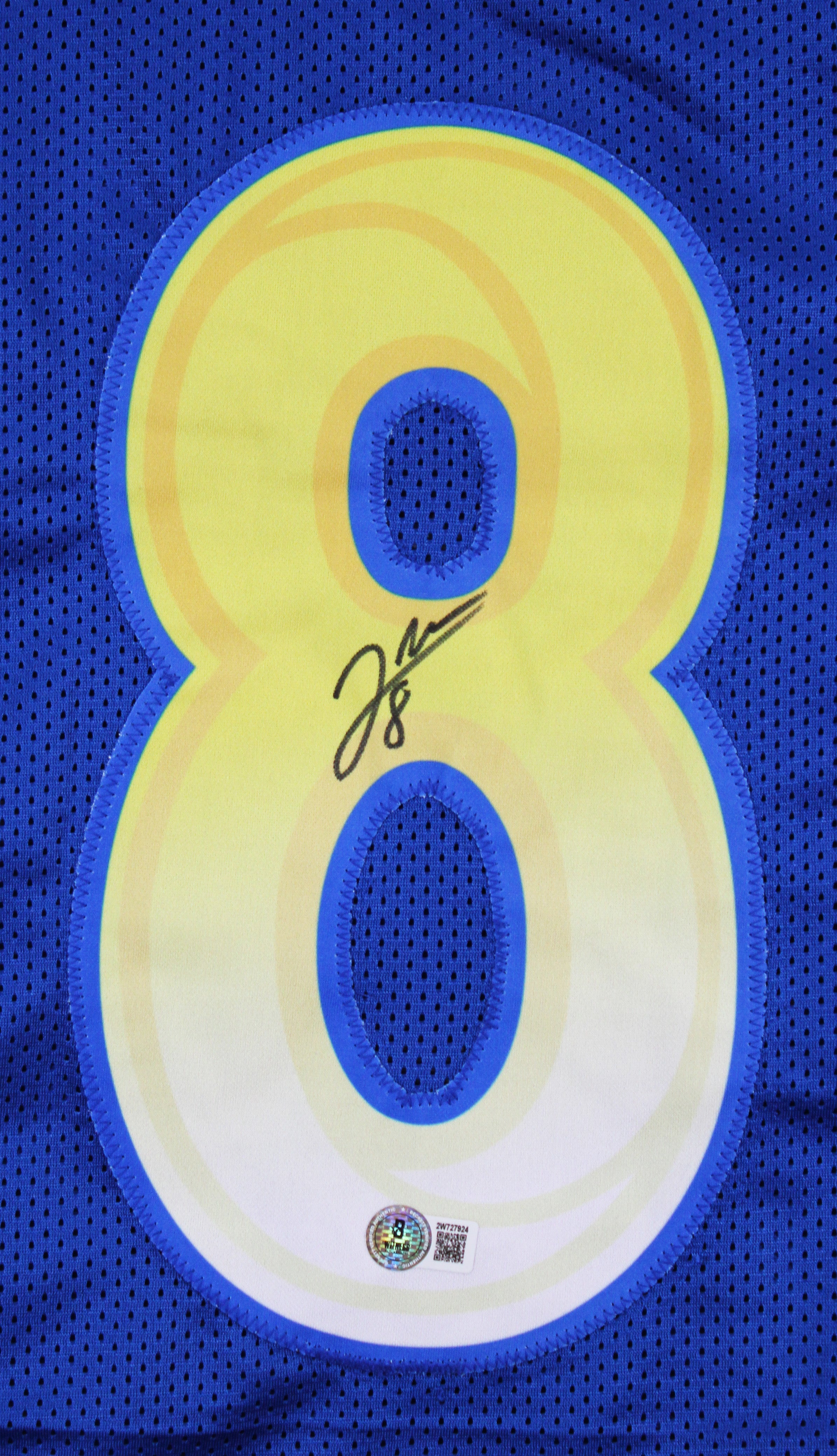 Jared Verse Authentic Signed Blue Pro Style Jersey Autographed BAS Witnessed 2