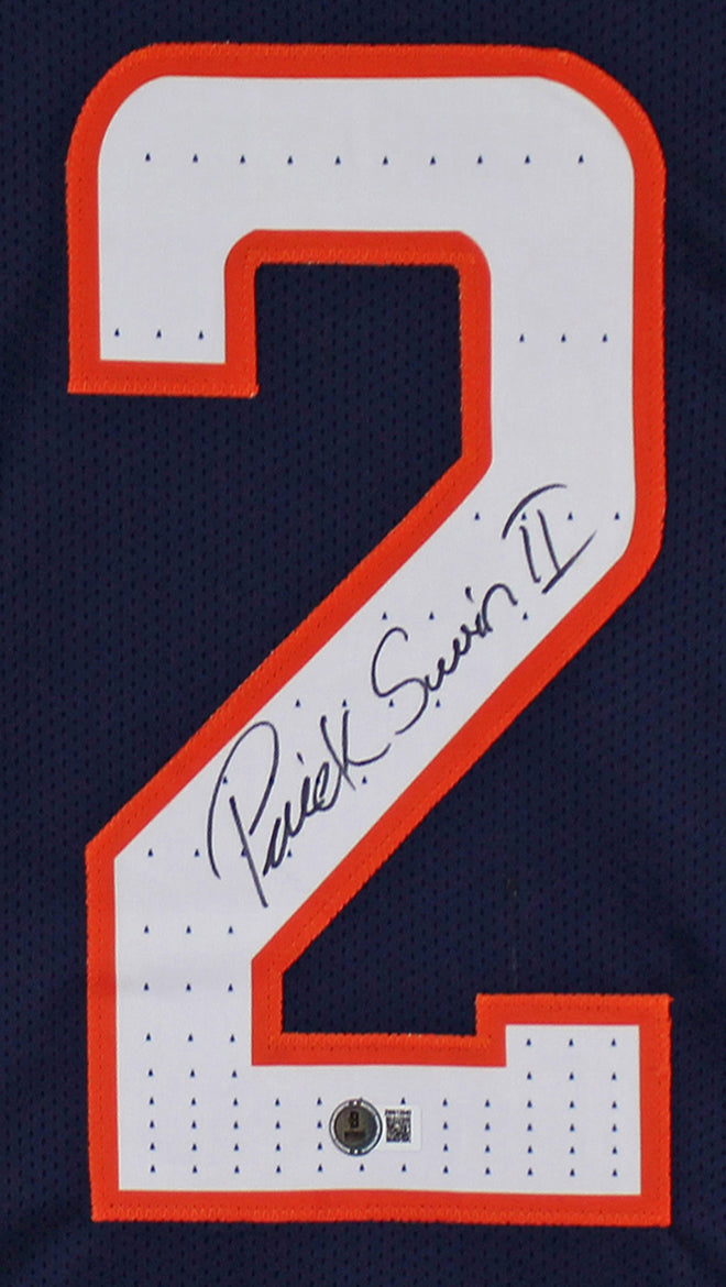 Patrick Surtain II Authentic Signed Navy Blue Pro Style Framed Jersey BAS Wit