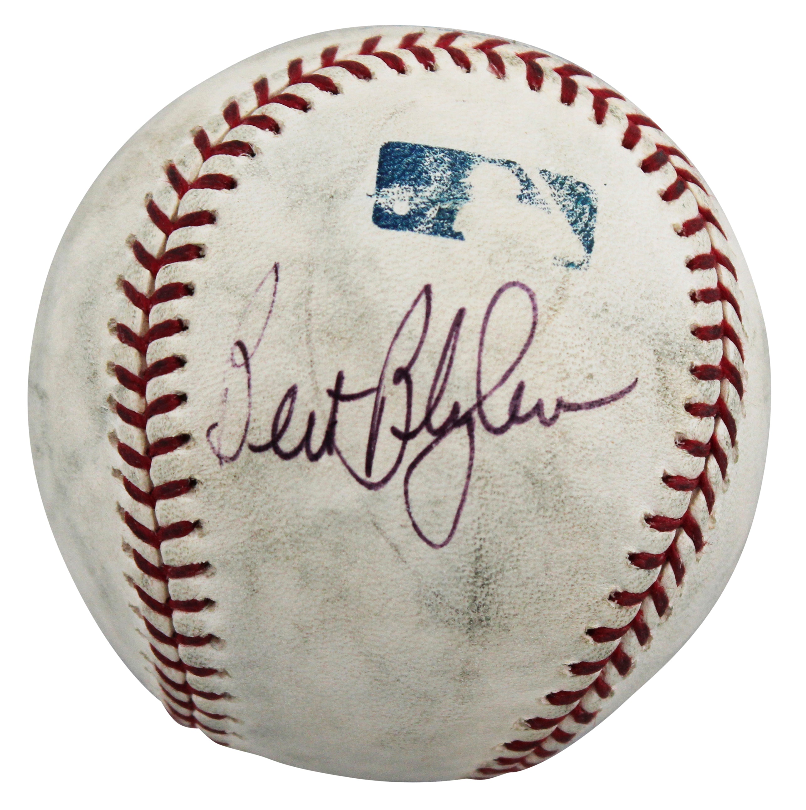 Twins Bert Blyleven Authentic Signed Game Used Selig OML Baseball BAS #BV70323