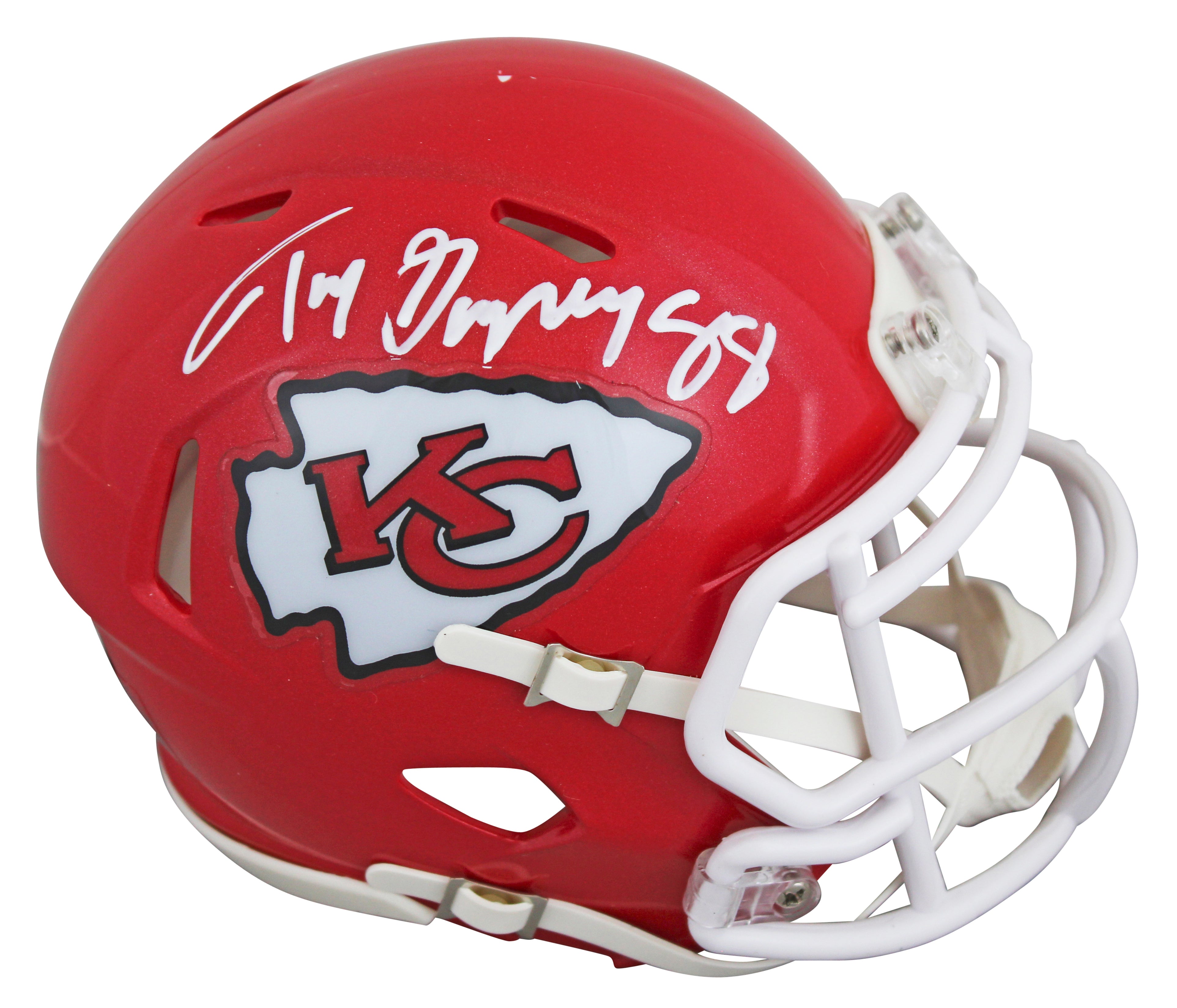 Chiefs Tony Gonzalez Authentic Signed Speed Mini Helmet BAS Witnessed #4W717172