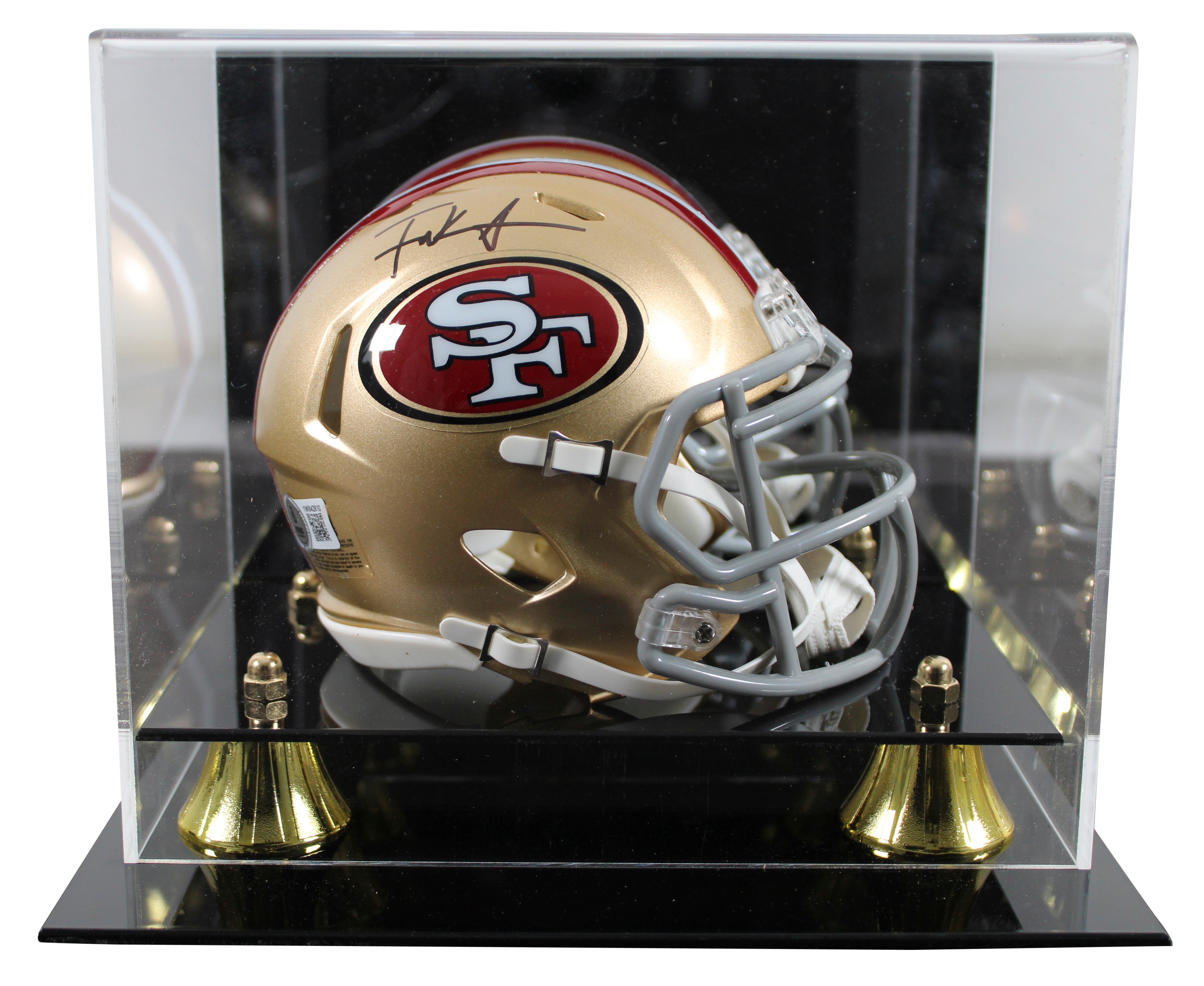 49ers Frank Gore Authentic Signed Speed Mini Helmet W/ Case BAS Witnessed