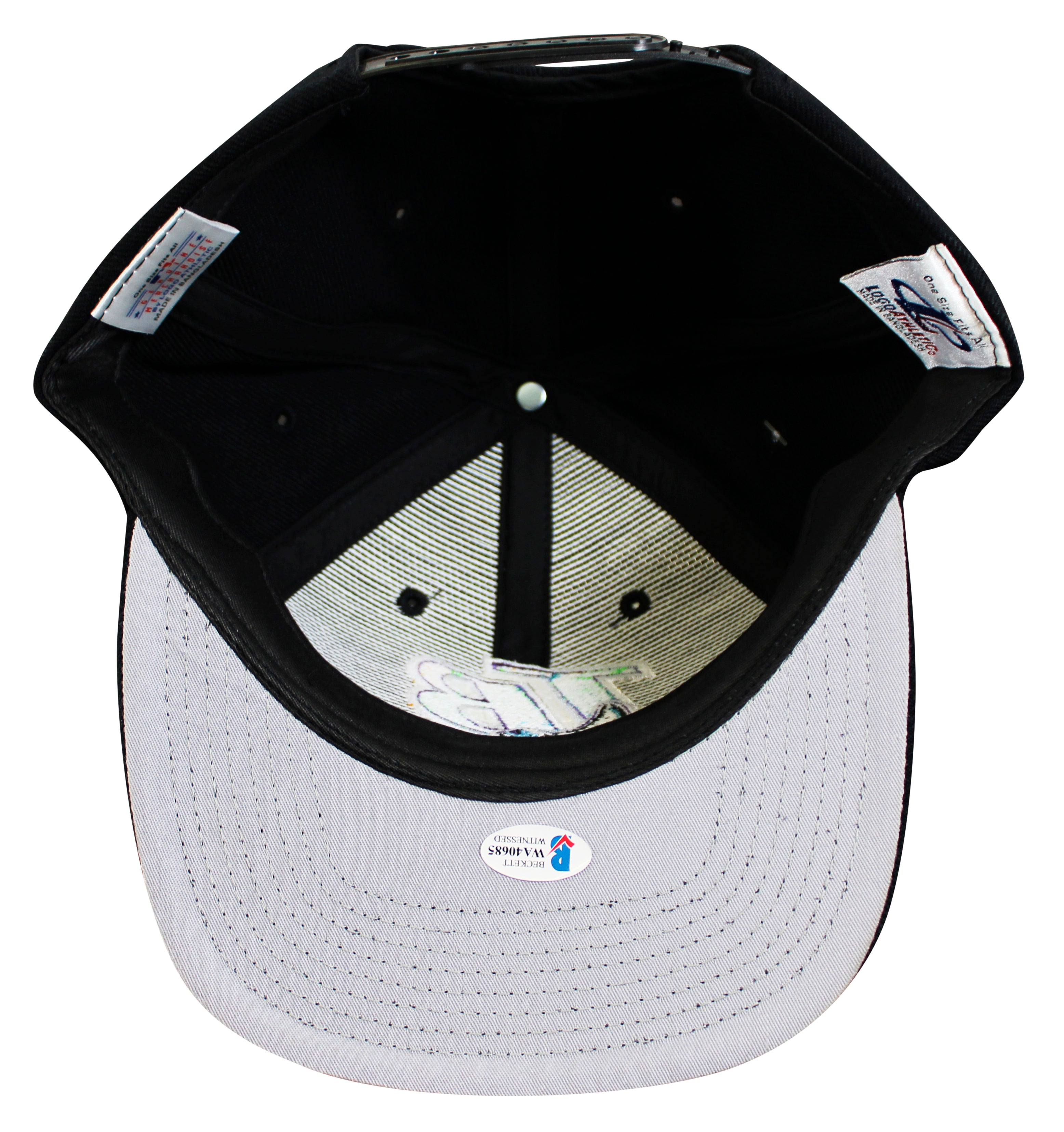 Rays Jim Morris "The Rookie" Authentic Signed Black Snapback Baseball Hat BAS 2