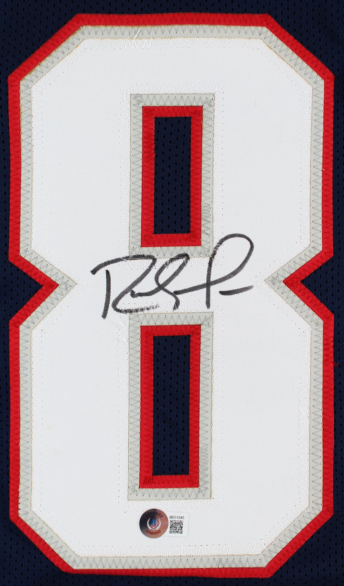 Randy Moss Authentic Signed Navy Blue Pro Style Jersey BAS Witnessed