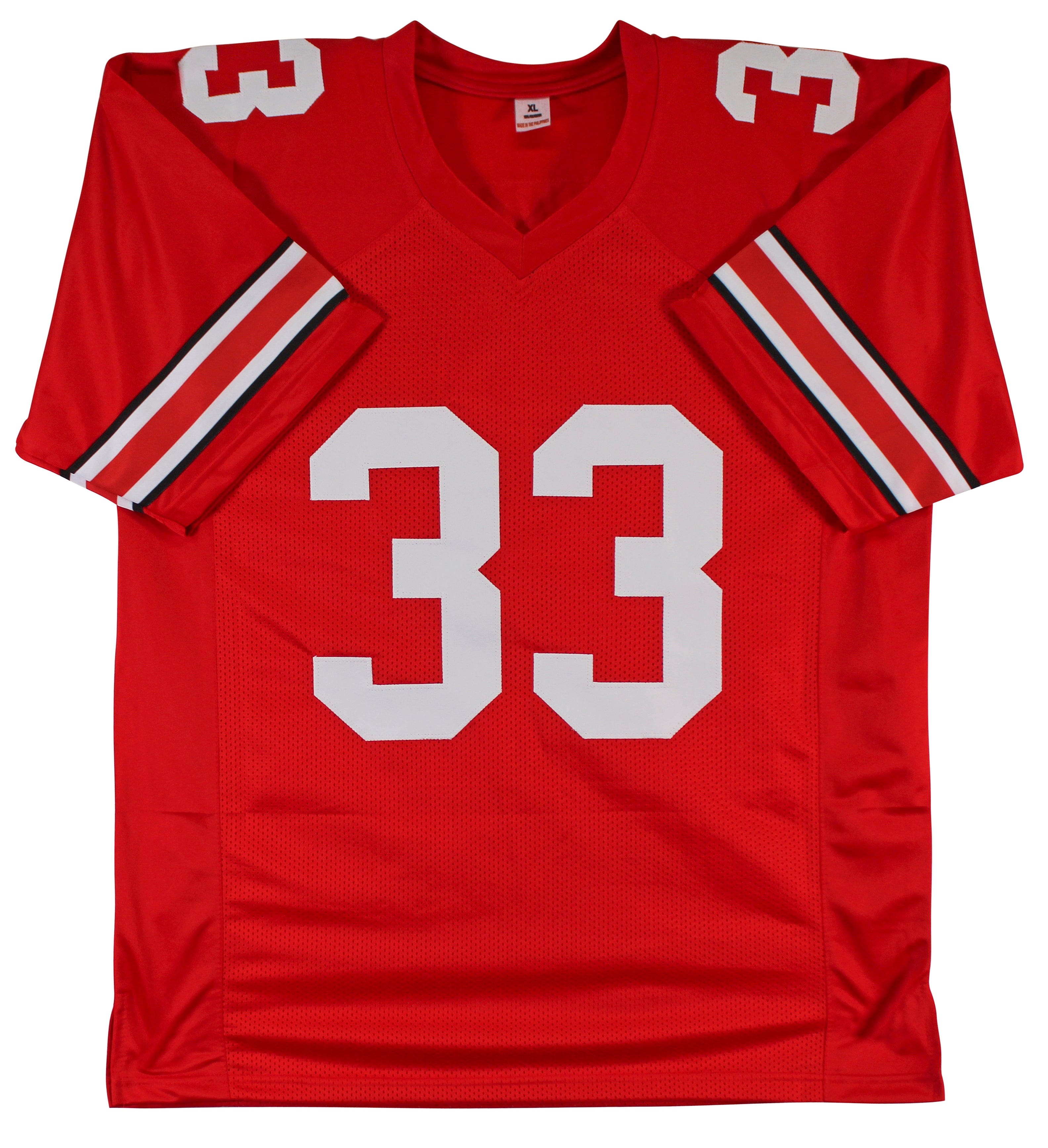 Ohio State Jack Sawyer Authentic Signed Red Pro Style Jersey BAS Witnessed